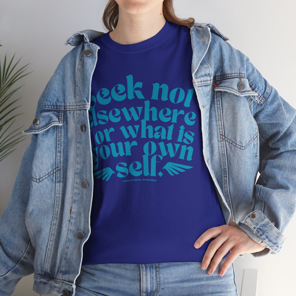 Seek Not Elsewhere (Aqua Edition) Unisex Heavy Cotton Tee