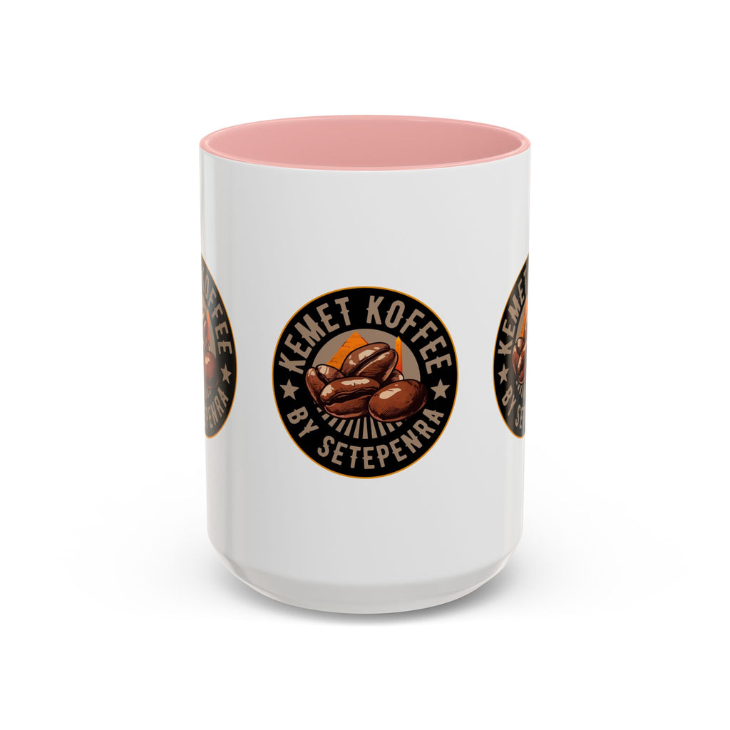 Kemet Koffee By Setepenra Accent Coffee Mug, 11oz, 15oz (Various Colors)