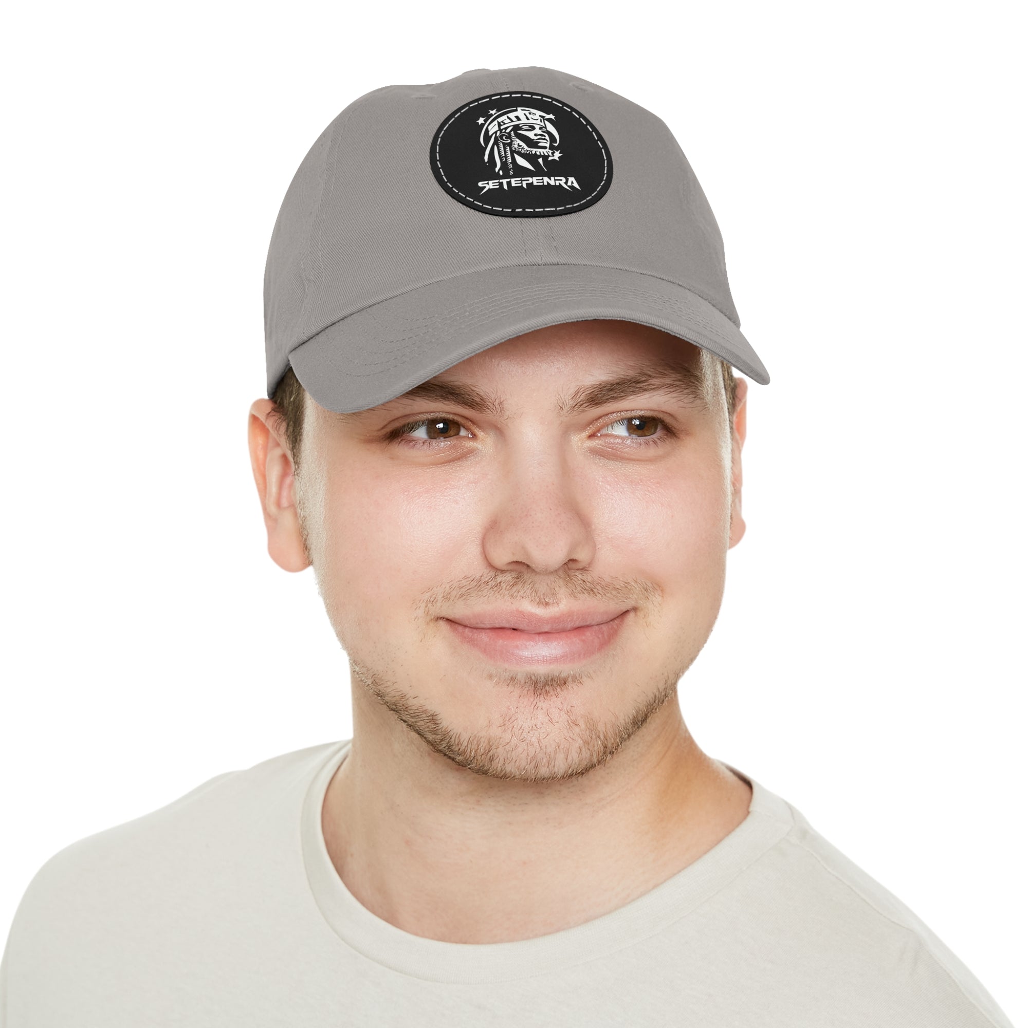 SETEPENRA Dad Hat with Leather Patch (Round)