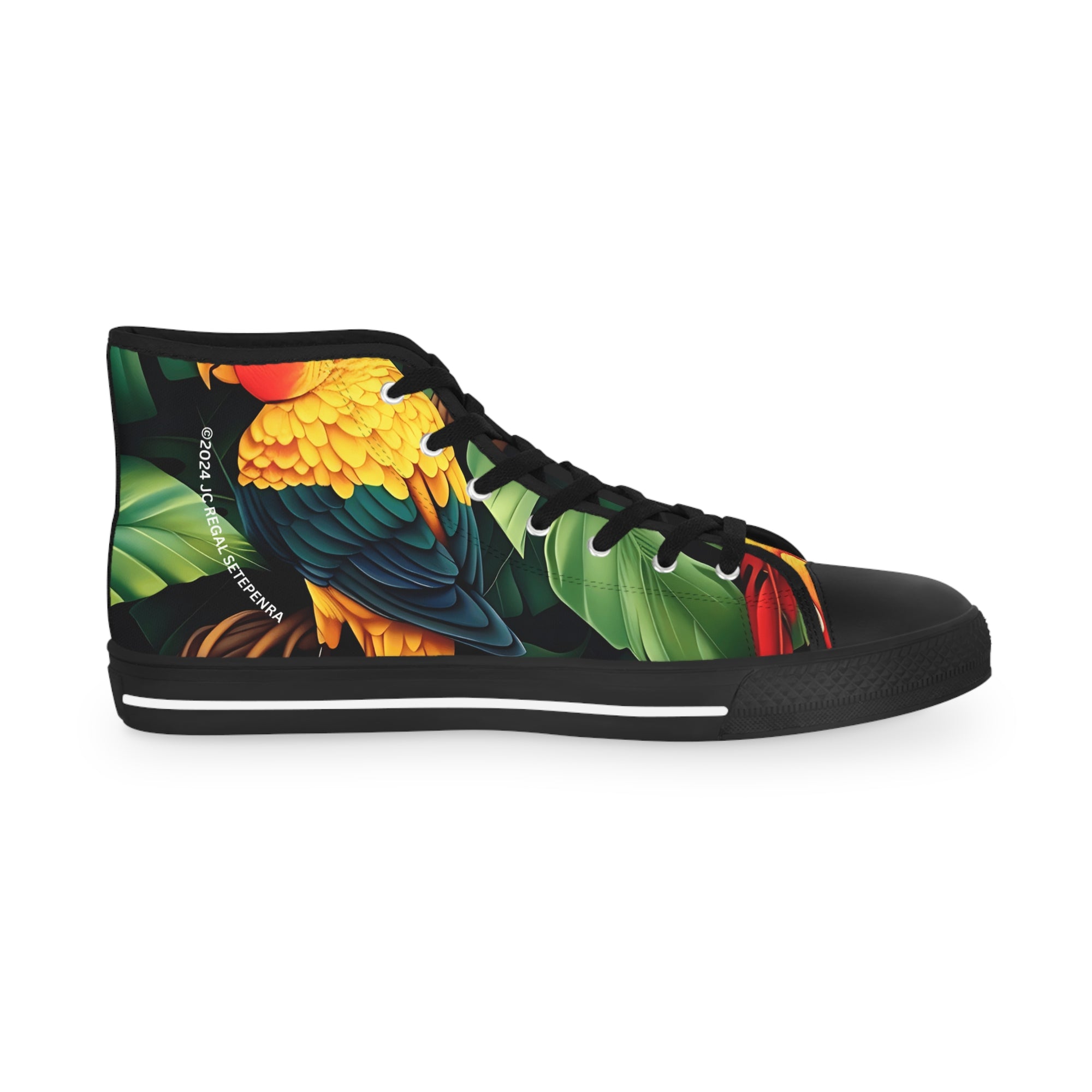 Tri-Parrot Men's High Top Sneakers SETEPENRA Shoes.