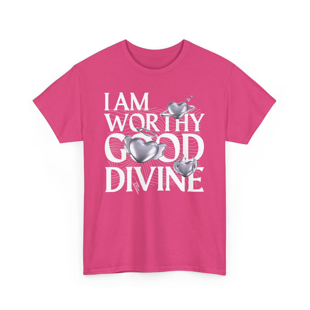 I AM WORTHY GOOD DIVINE Unisex Heavy Cotton Tee SETEPENRA T-Shirt.