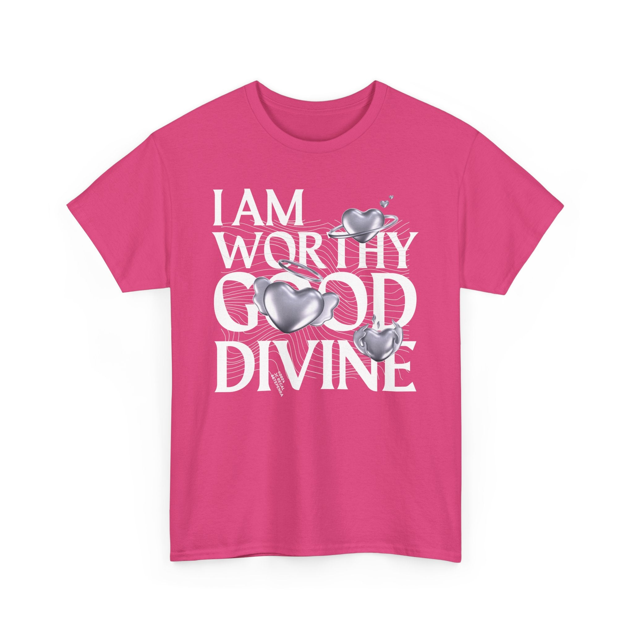 I AM WORTHY GOOD DIVINE Unisex Heavy Cotton Tee SETEPENRA T-Shirt.
