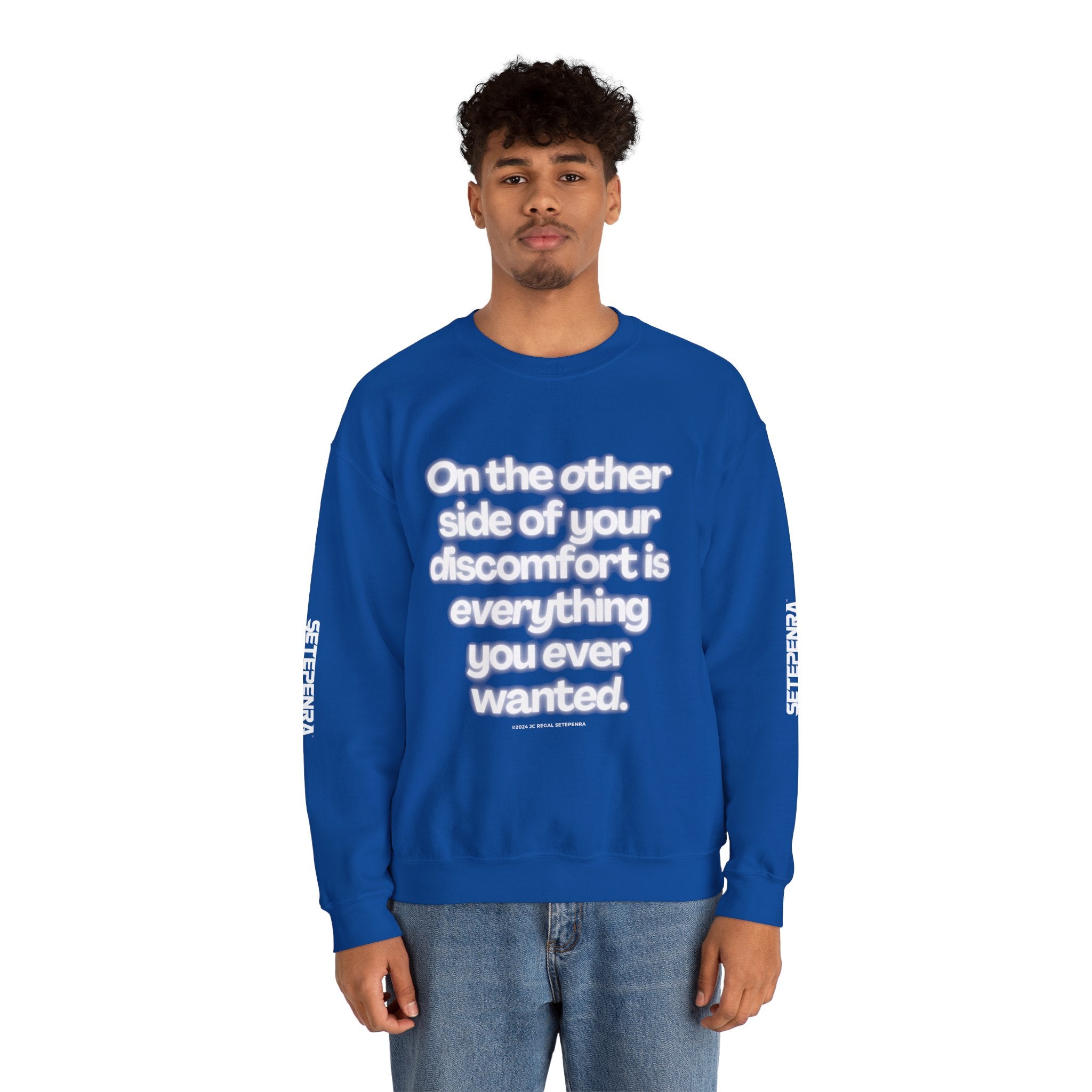 On The Other Side Unisex Heavy Blend™ Crewneck Sweatshirt SETEPENRA Sweatshirt.