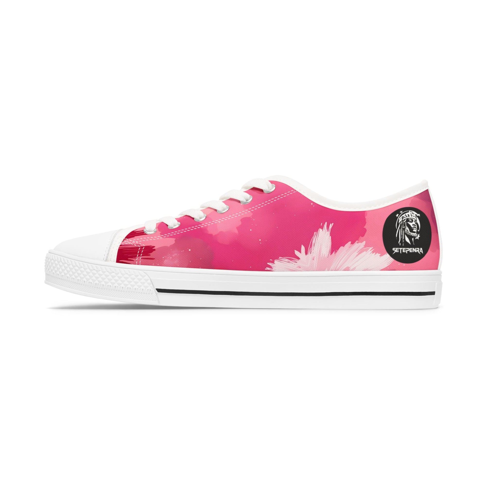 Pinking Bloom Women's Low Top Sneakers SETEPENRA Shoes.