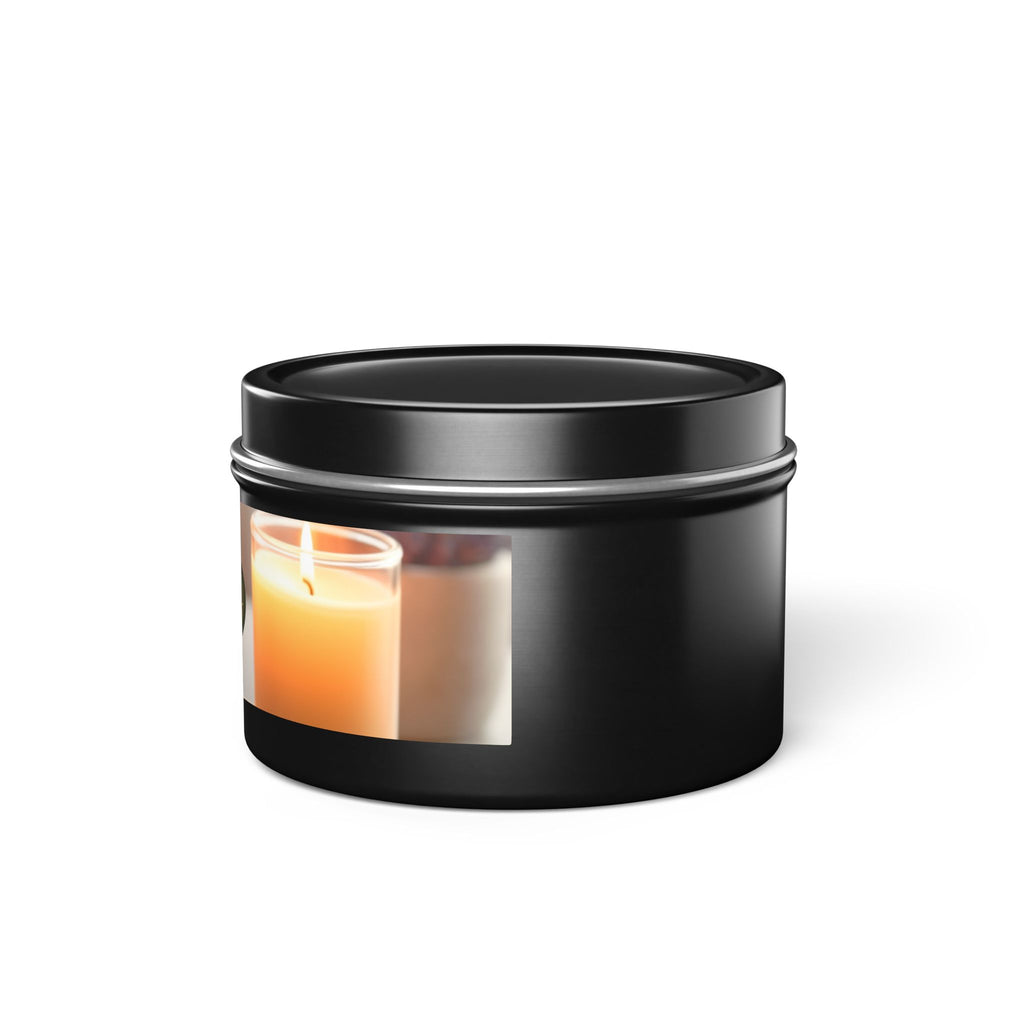 Scintillating Scents by SETEPENRA Tin Candles - Gold, Silver, Black (4oz, 8oz)