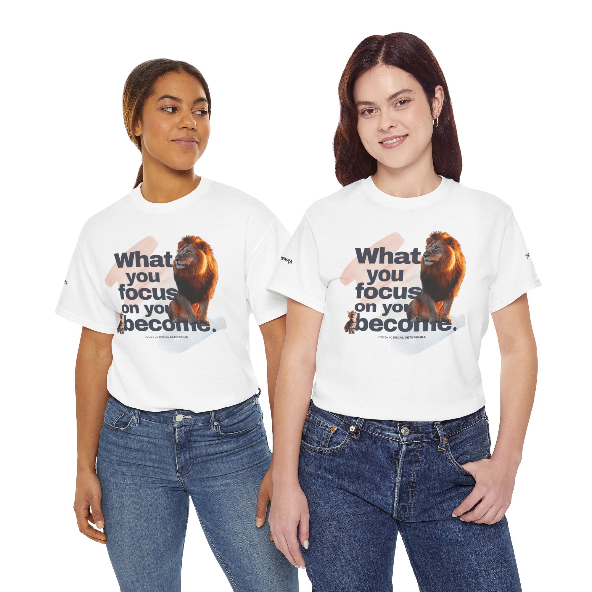 What You Focus On You Become Unisex Heavy Cotton Tee
