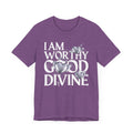 I AM WORTHY GOOD DIVINE Unisex Jersey Short Sleeve Tee SETEPENRA T-Shirt.