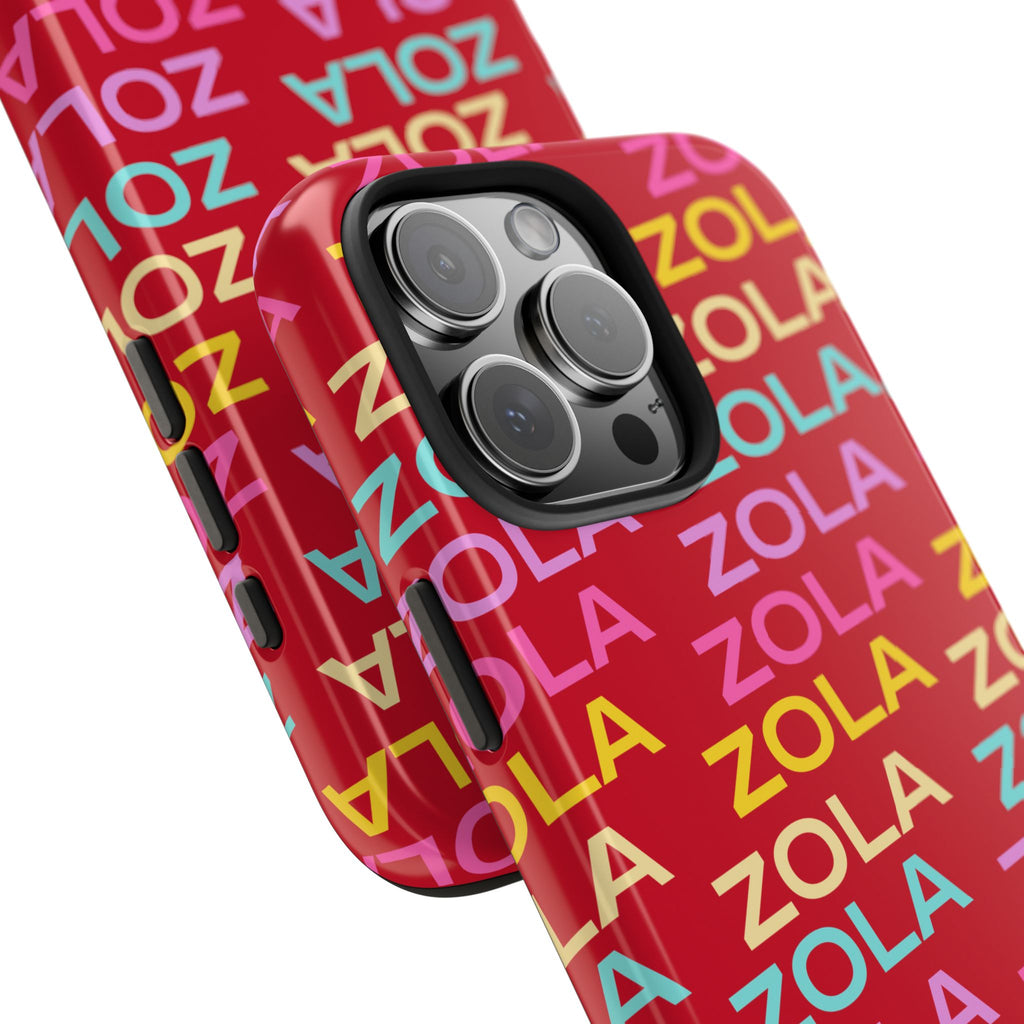 Zola Tough Phone Case (For iPhone, Galaxy & More) - Dark Red