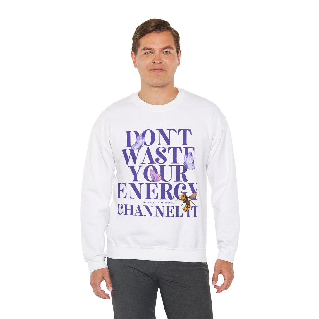 Channel It Unisex Heavy Blend™ Crewneck Sweatshirt (Purple Print)