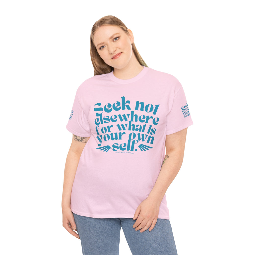 Seek Not Elsewhere (Aqua Edition) Unisex Heavy Cotton Tee