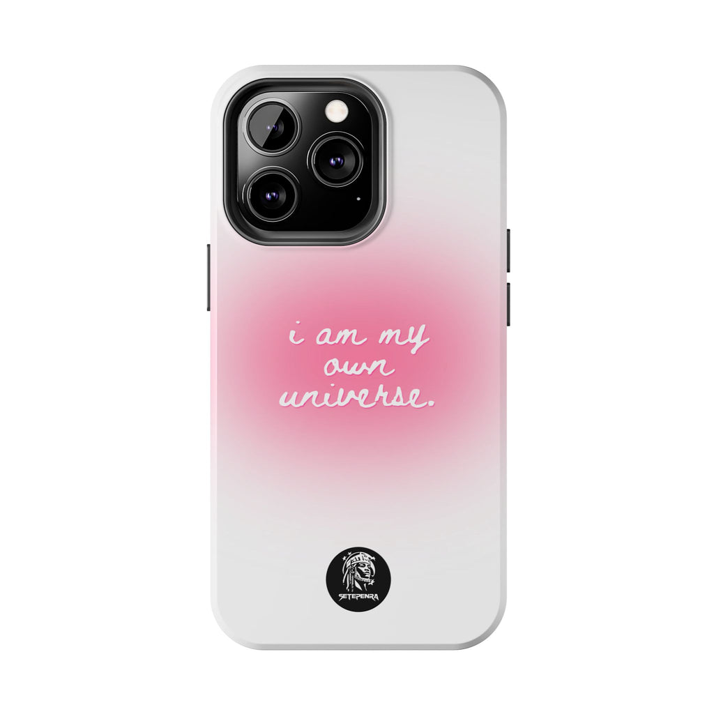I Am My Own Universe Tough Phone Case (For iPhone, Galaxy & More) - White