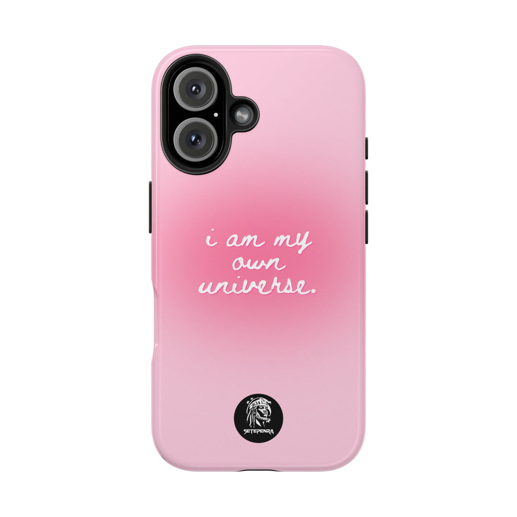 I Am My Own Universe Tough Phone Case (For iPhone, Galaxy & More) - Light Pink