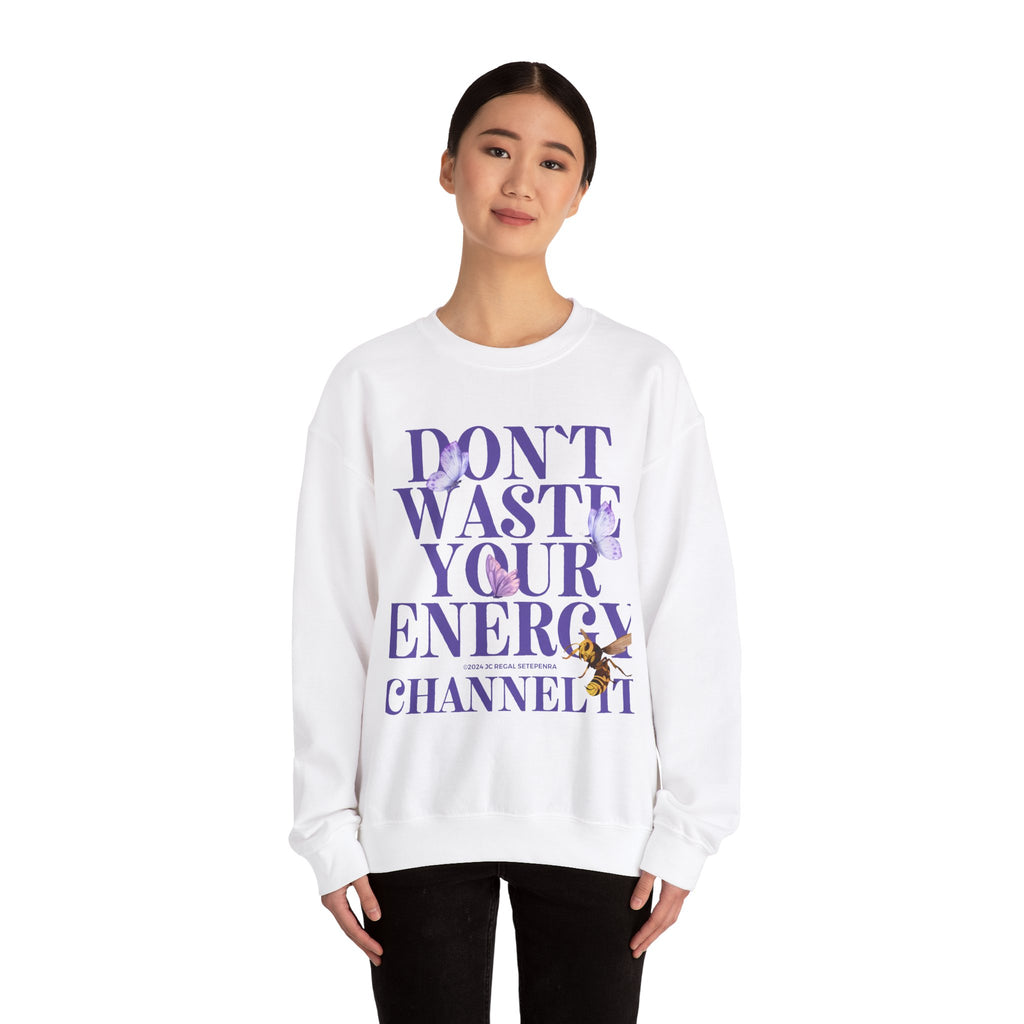 Channel It Unisex Heavy Blend™ Crewneck Sweatshirt (Purple Print) SETEPENRA Sweatshirt.