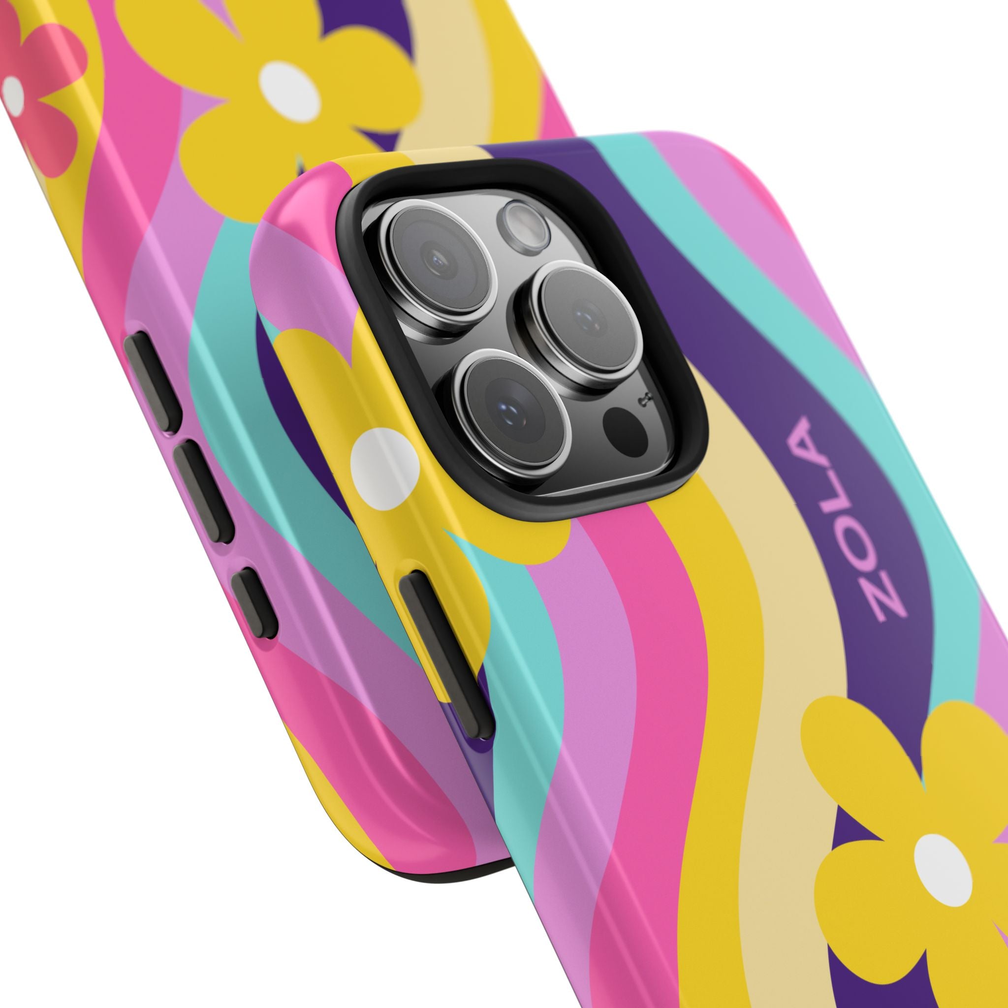 Zola Tough Phone Case (For iPhone, Galaxy & More) - Purple Wave