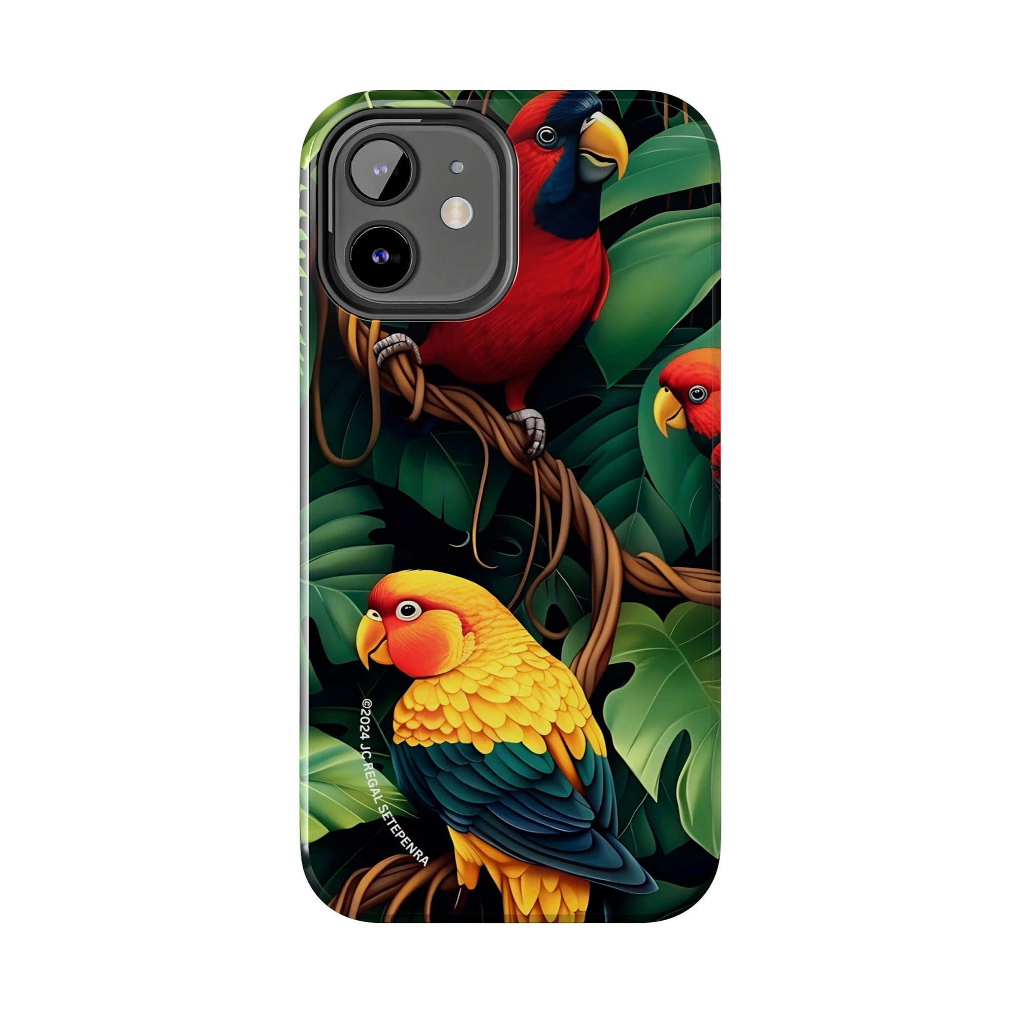 Tri-Parrot Tough Phone Case (For iPhone, Galaxy &amp; More)