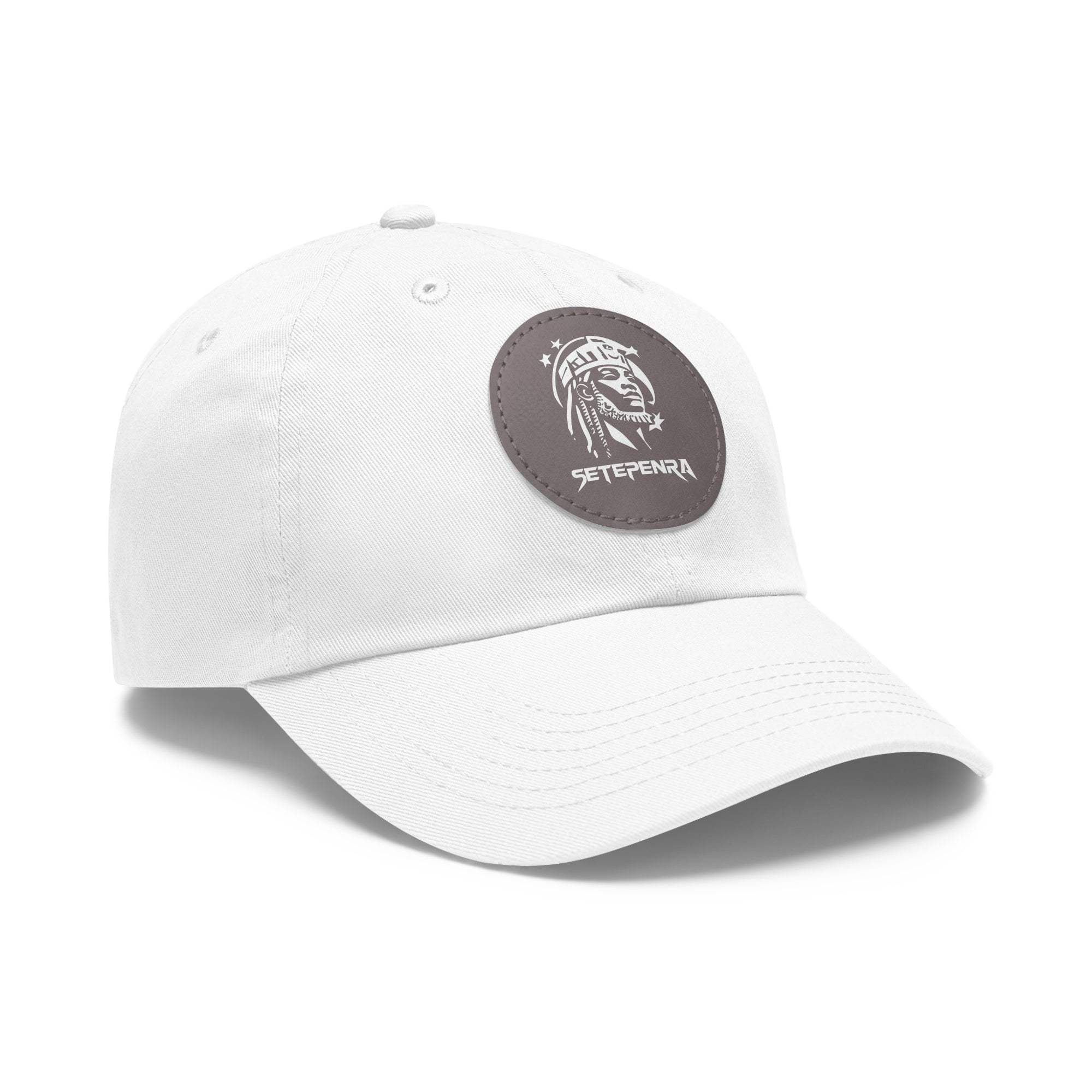 SETEPENRA Dad Hat with Leather Patch (Round)
