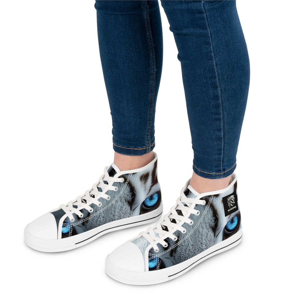 Primal Power Women's High Top Sneakers - White Tiger (2nd Edition) SETEPENRA Shoes.