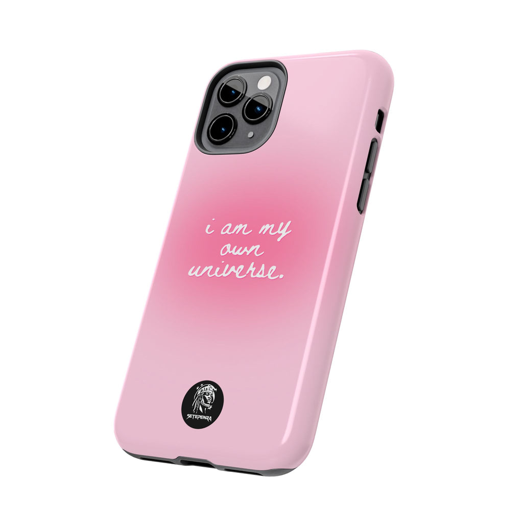 I Am My Own Universe Tough Phone Case (For iPhone, Galaxy & More) - Light Pink