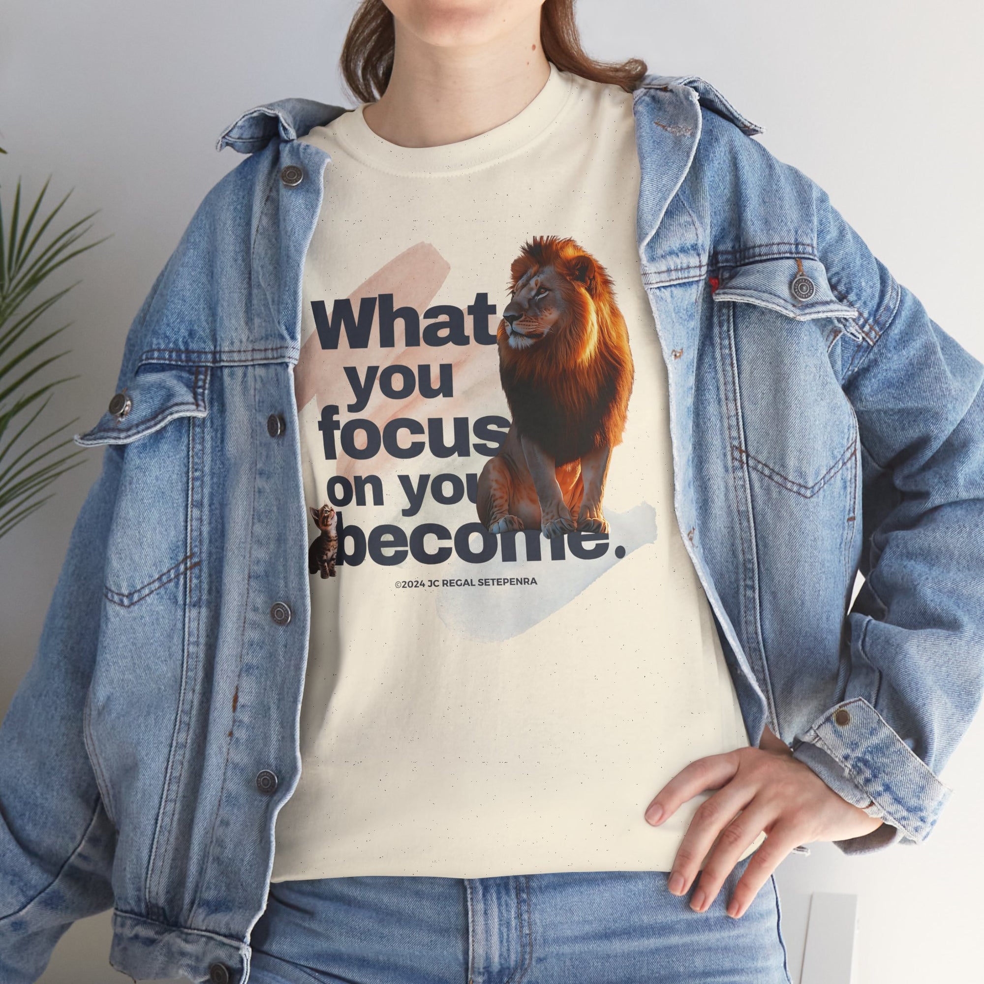 What You Focus On You Become Unisex Heavy Cotton Tee