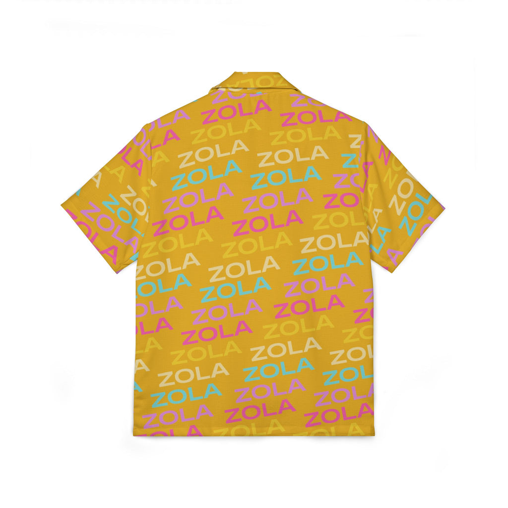 Zola Men's Hawaiian Camp Shirt (Gold) SETEPENRA All Over Prints.