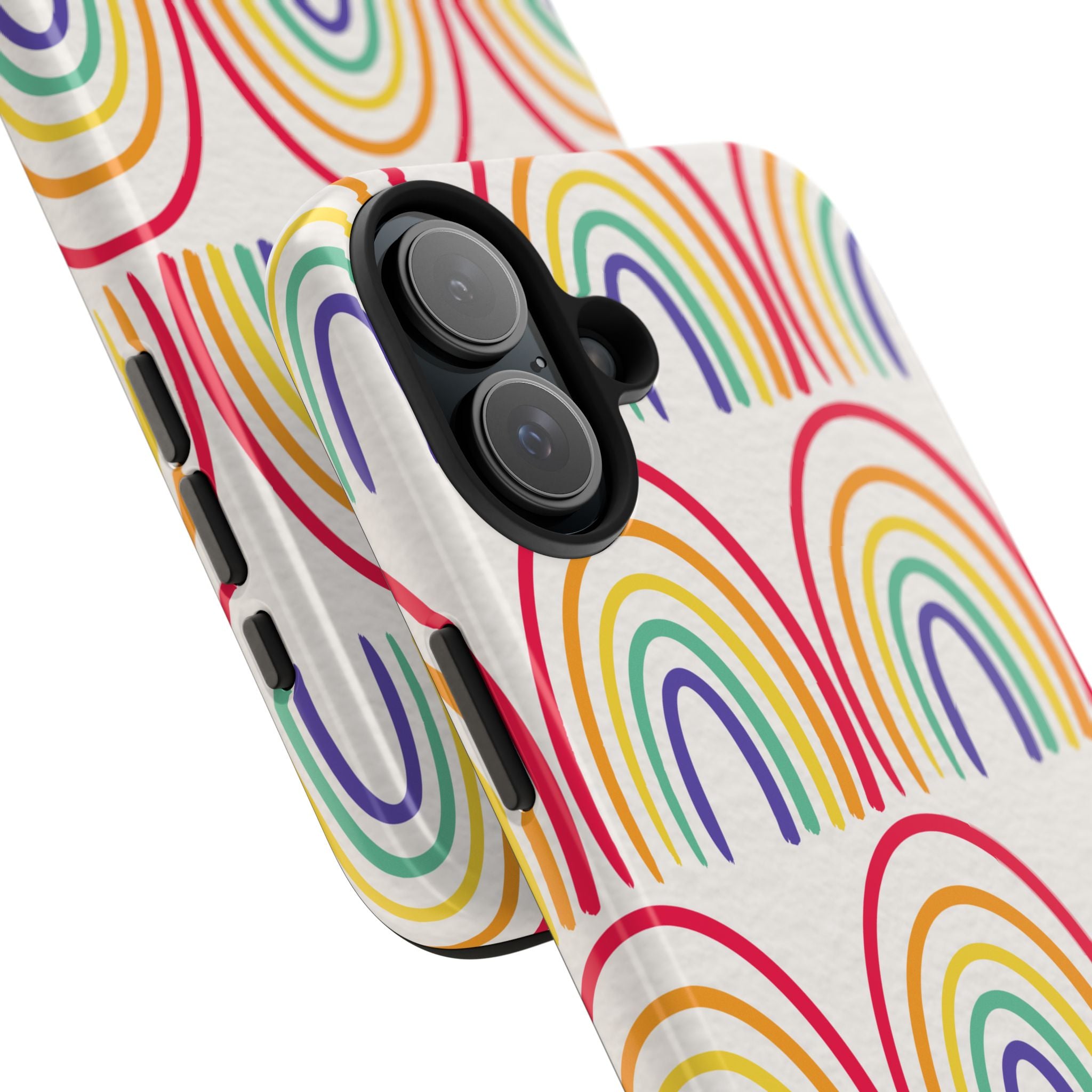 Retro Rainbow Tough Phone Case (For iPhone, Galaxy & More)