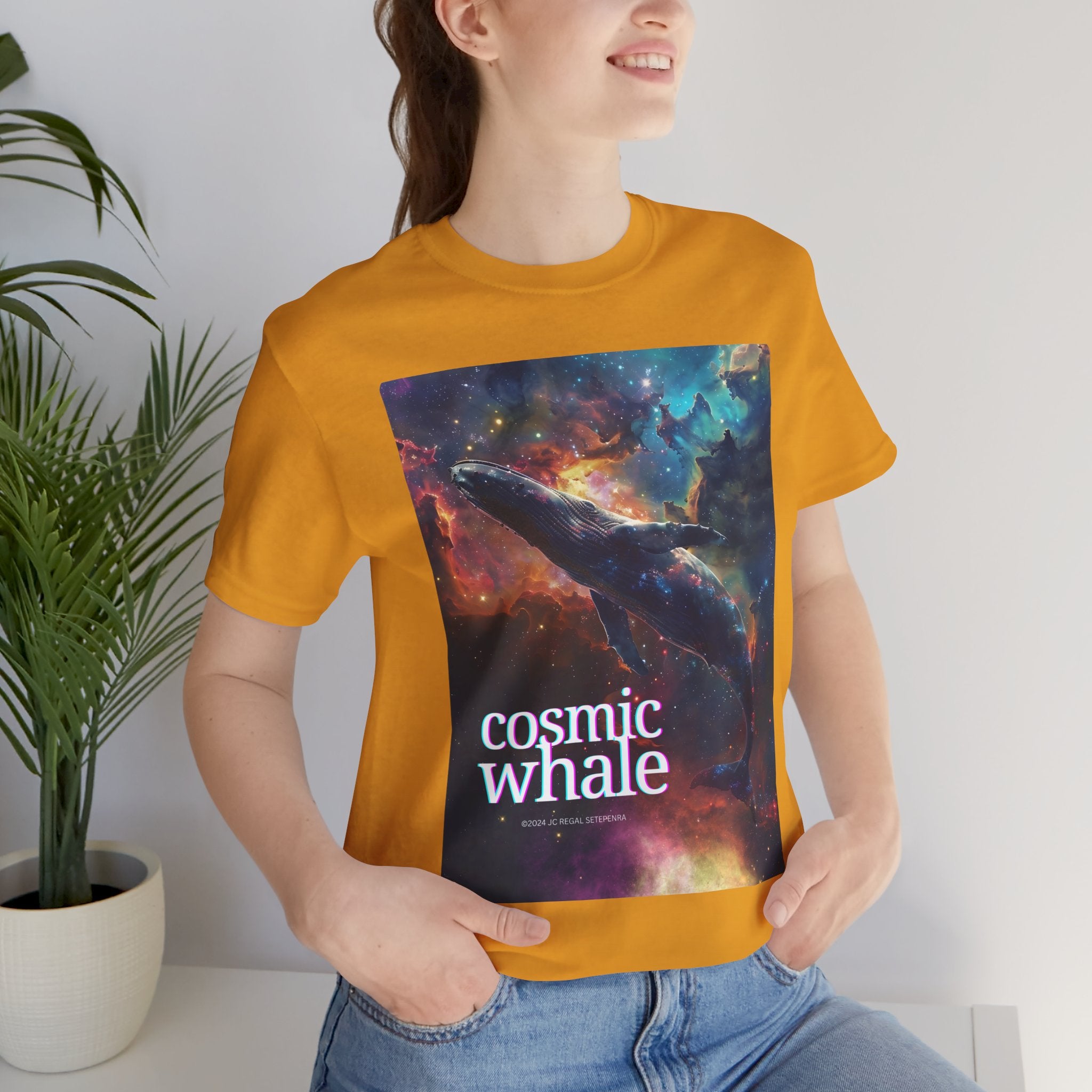 Cosmic Whale Unisex Jersey Short Sleeve Tee