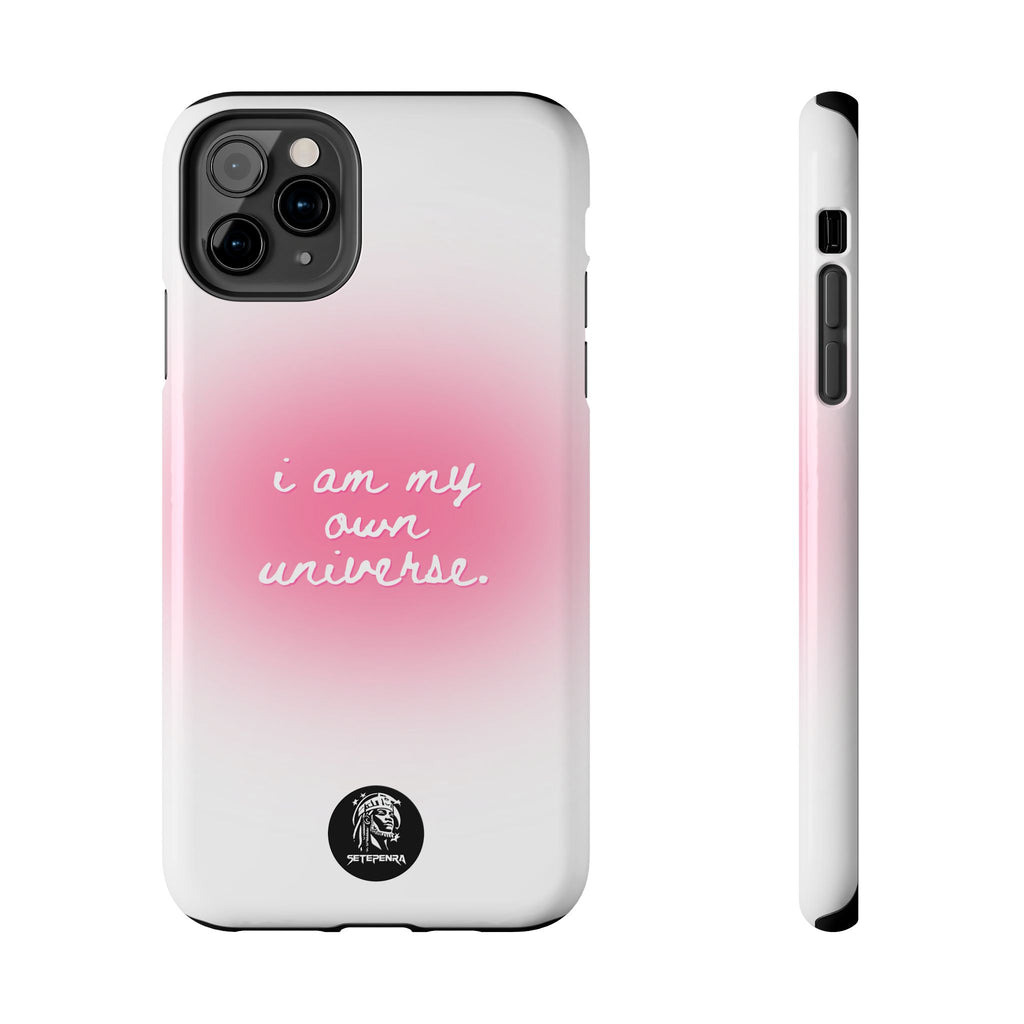 I Am My Own Universe Tough Phone Case (For iPhone, Galaxy & More) - White SETEPENRA Phone Case.
