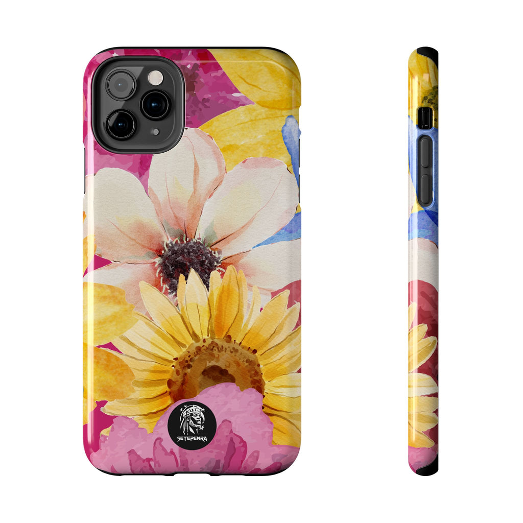 Watercolor Flowers Tough Phone Case (For iPhone, Galaxy & More) SETEPENRA Phone Case.