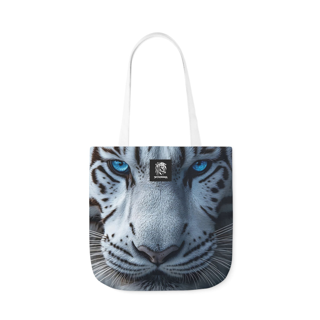 Primal Power Canvas Tote Bag, 5-Color Straps - White Tiger (1st Edition)