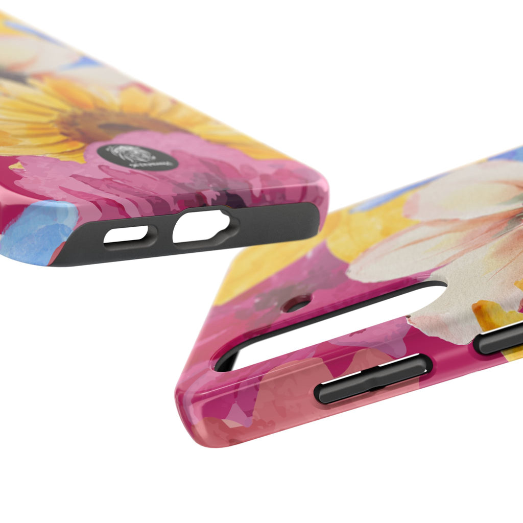 Watercolor Flowers Tough Phone Case (For iPhone, Galaxy & More)