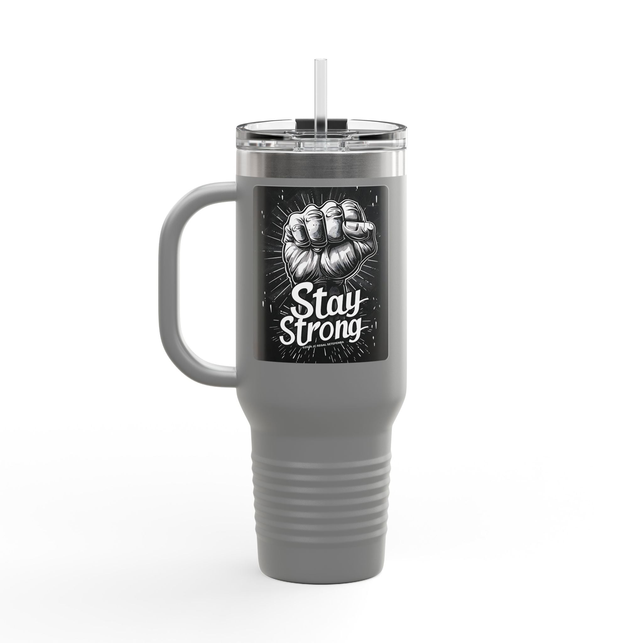 Stay Strong Insulated Travel Mug, 40oz
