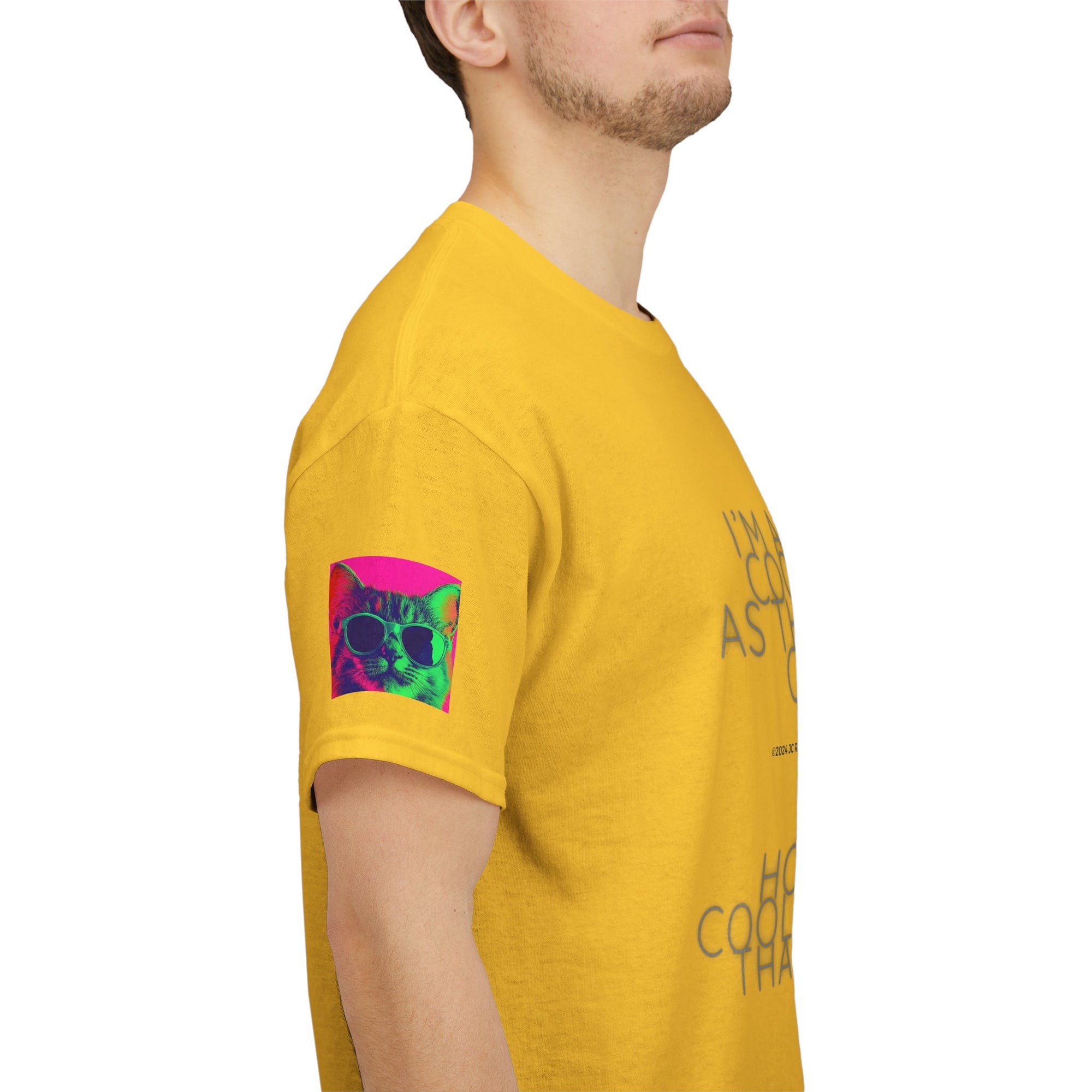 Cool Cat (Whiskers 1) Unisex Heavy Cotton Tee