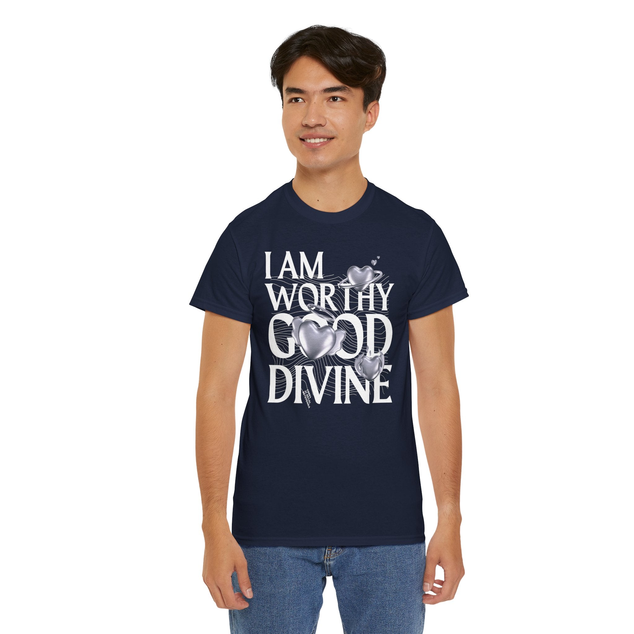 I AM WORTHY GOOD DIVINE Unisex Heavy Cotton Tee