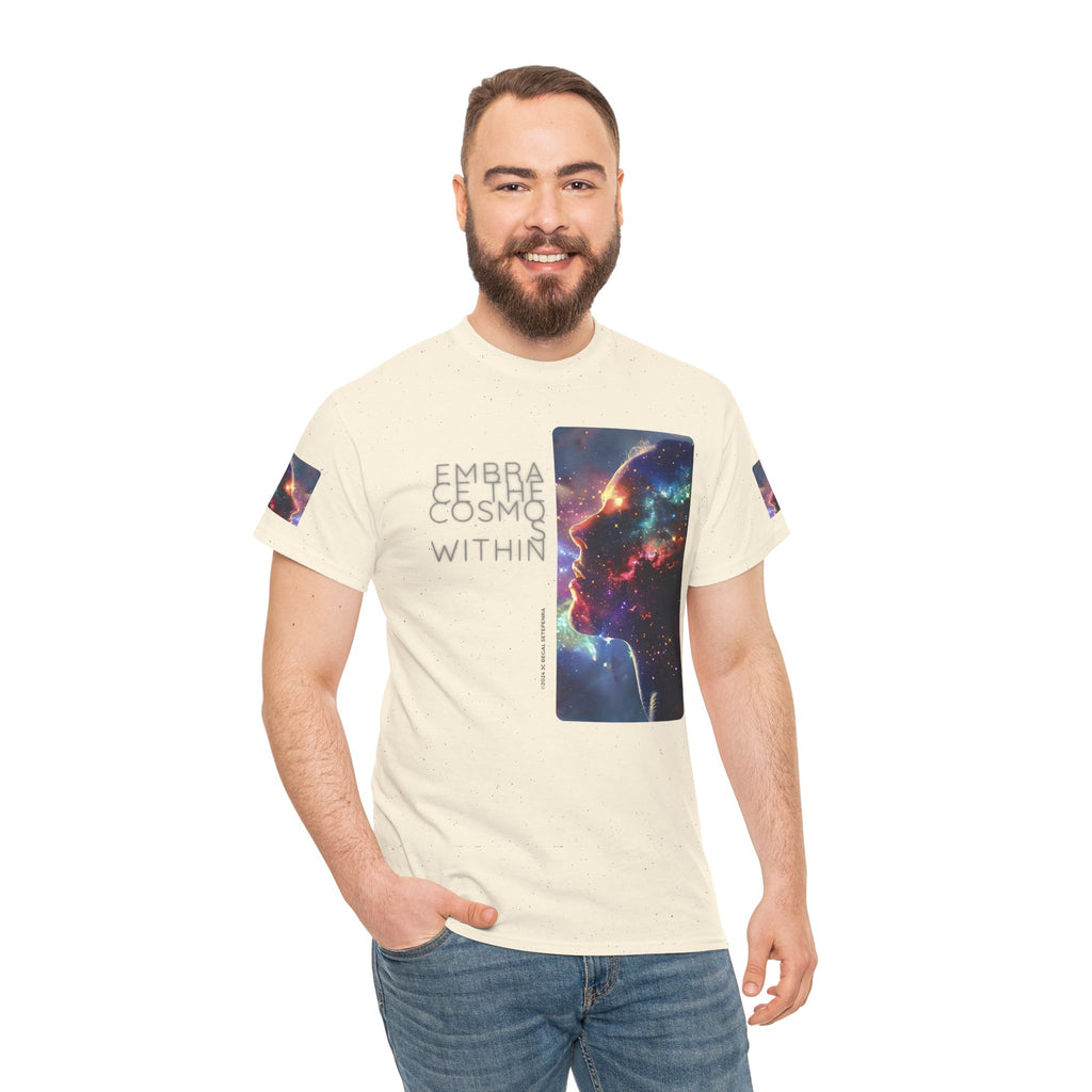 Embrace The Cosmos Within Unisex Heavy Cotton Tee