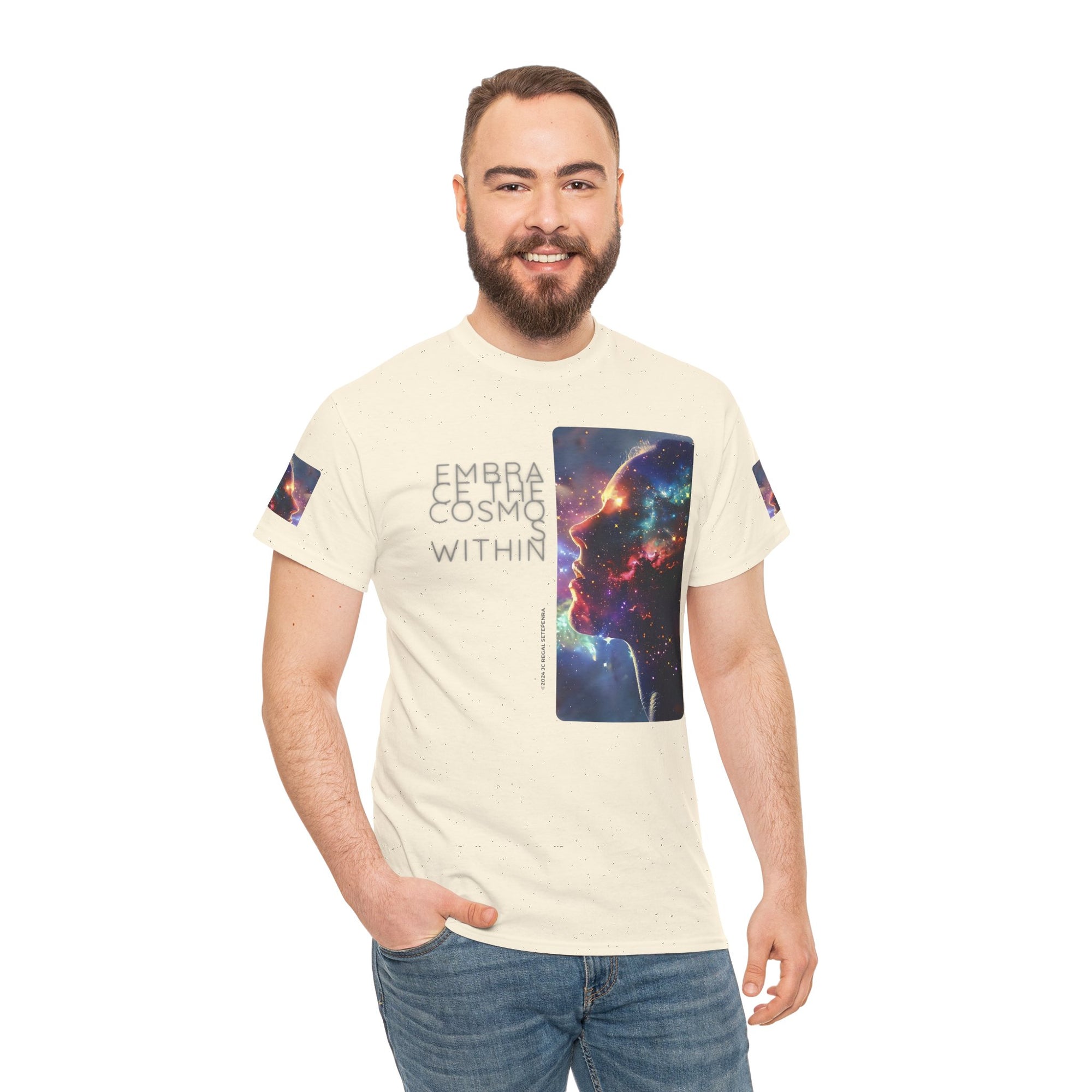 Embrace The Cosmos Within Unisex Heavy Cotton Tee