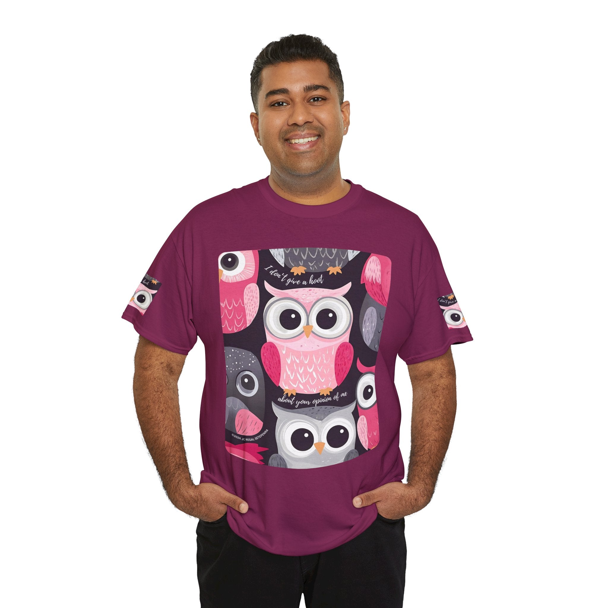 Don't Give A Hoot Unisex Heavy Cotton Tee