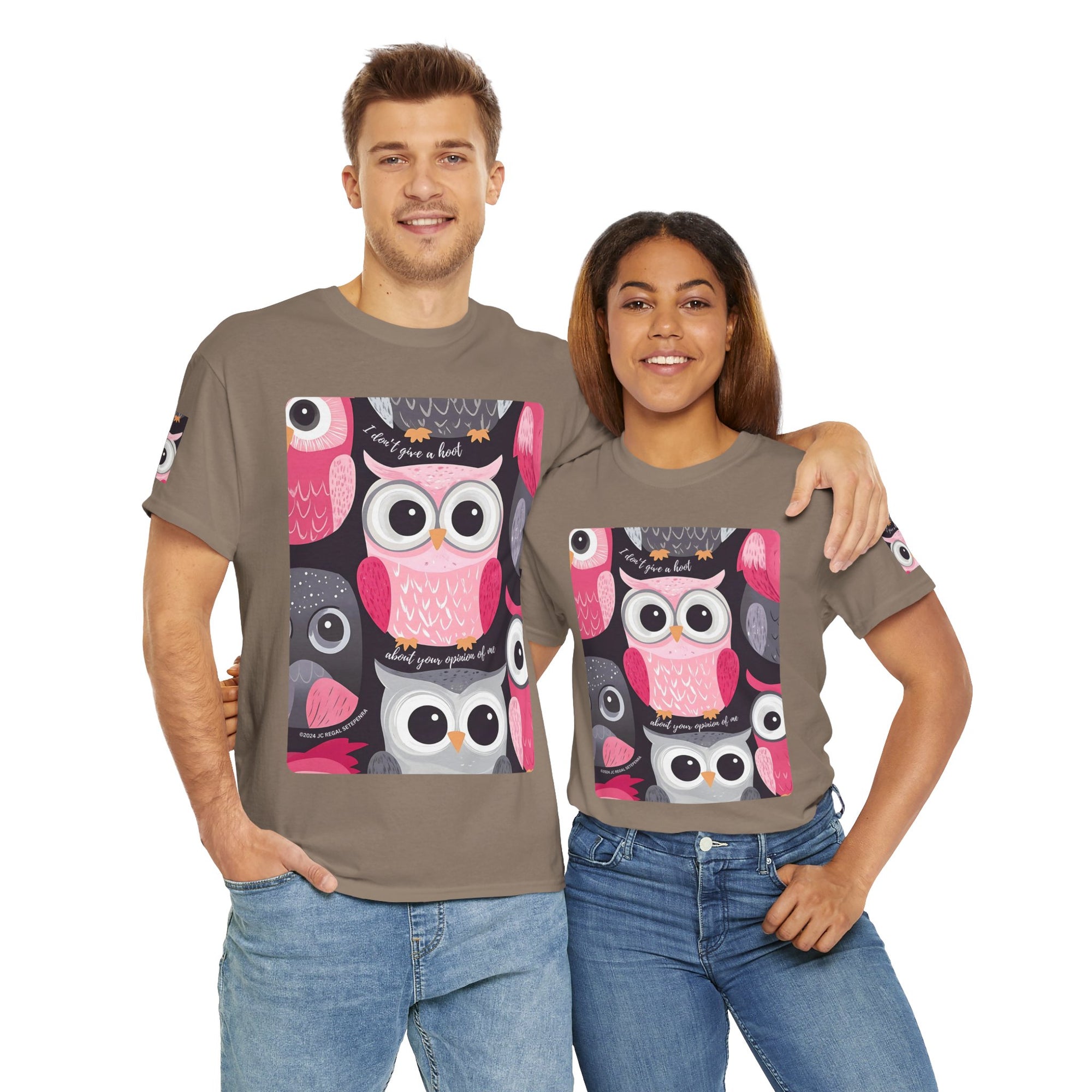 Don't Give A Hoot Unisex Heavy Cotton Tee