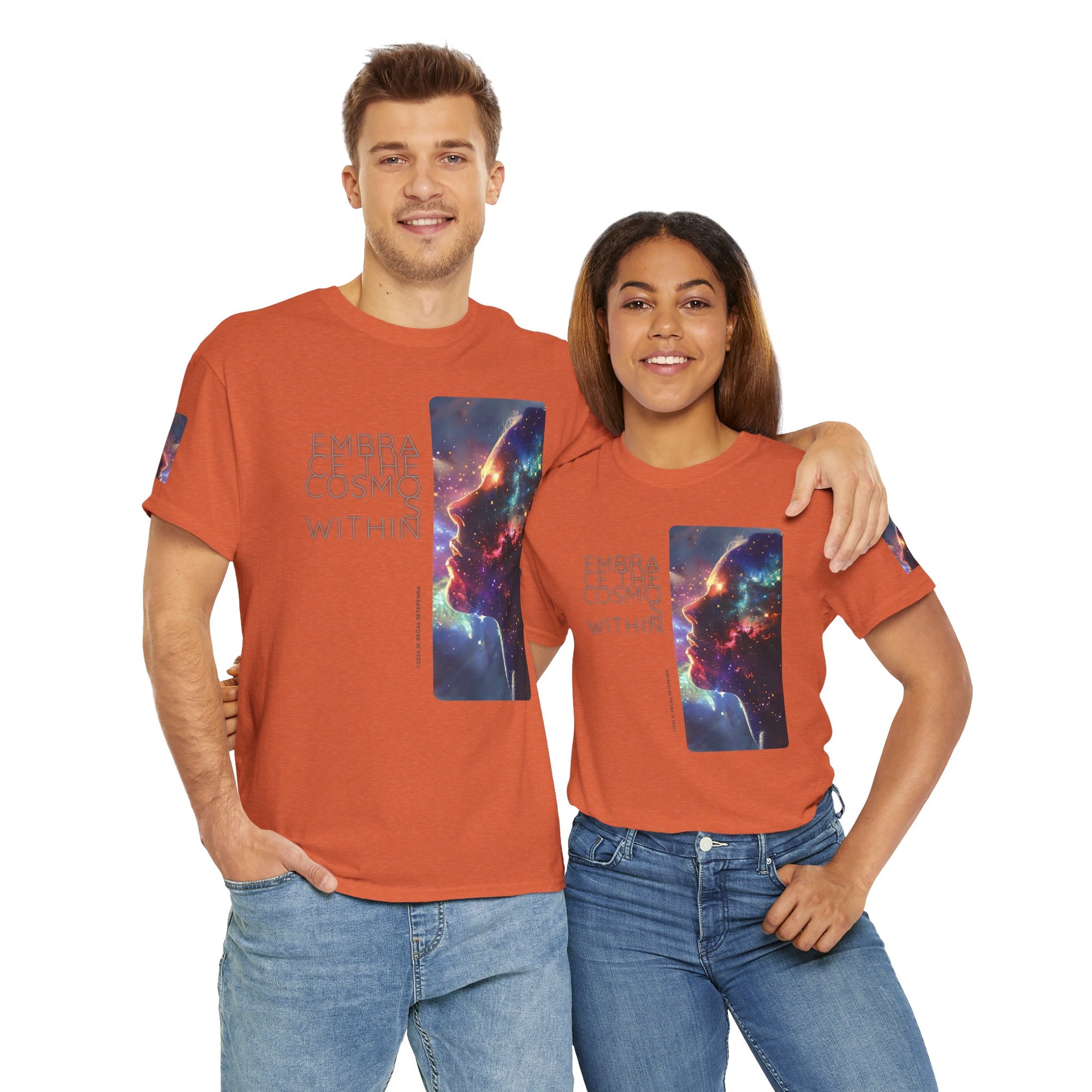 Embrace The Cosmos Within Unisex Heavy Cotton Tee