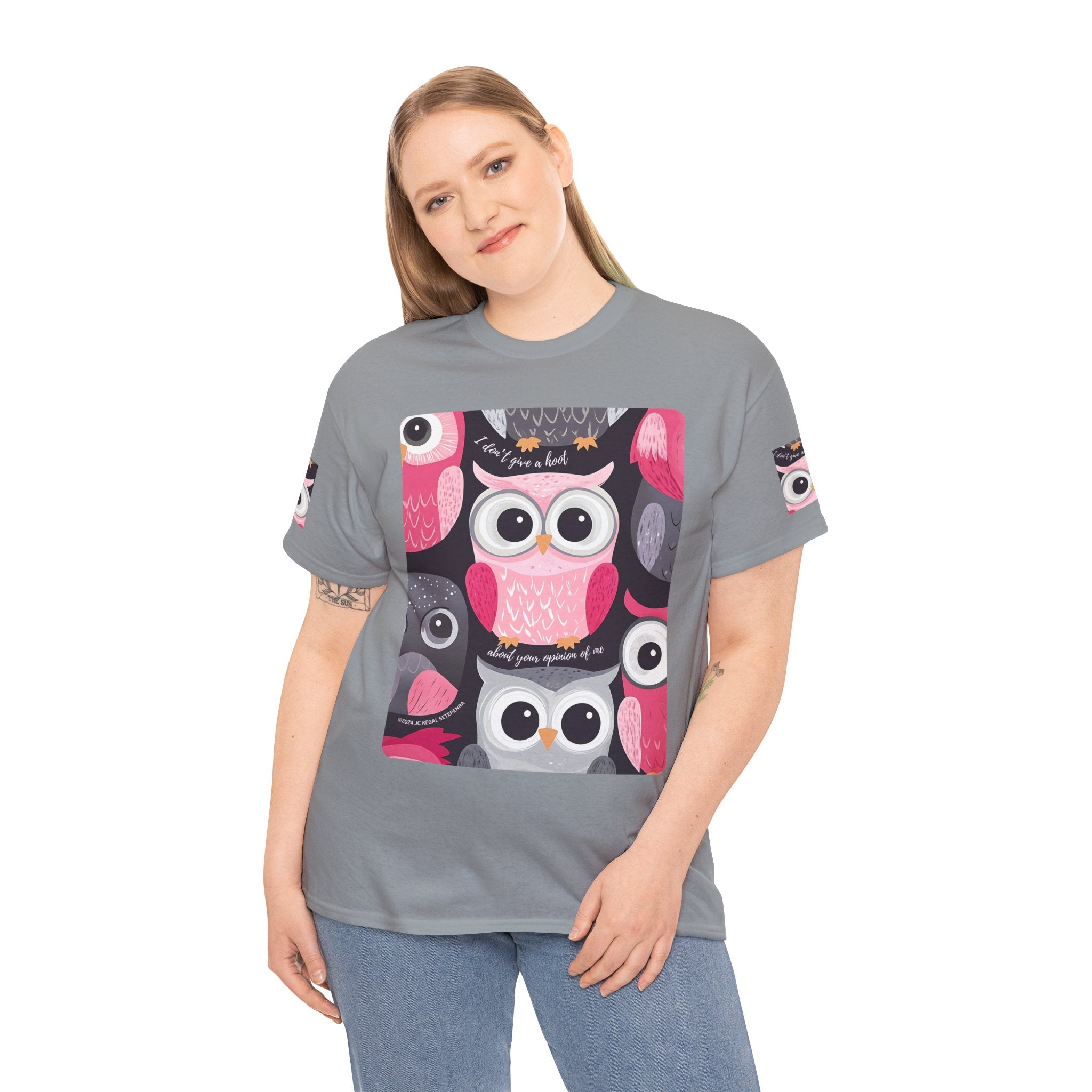 Don't Give A Hoot Unisex Heavy Cotton Tee