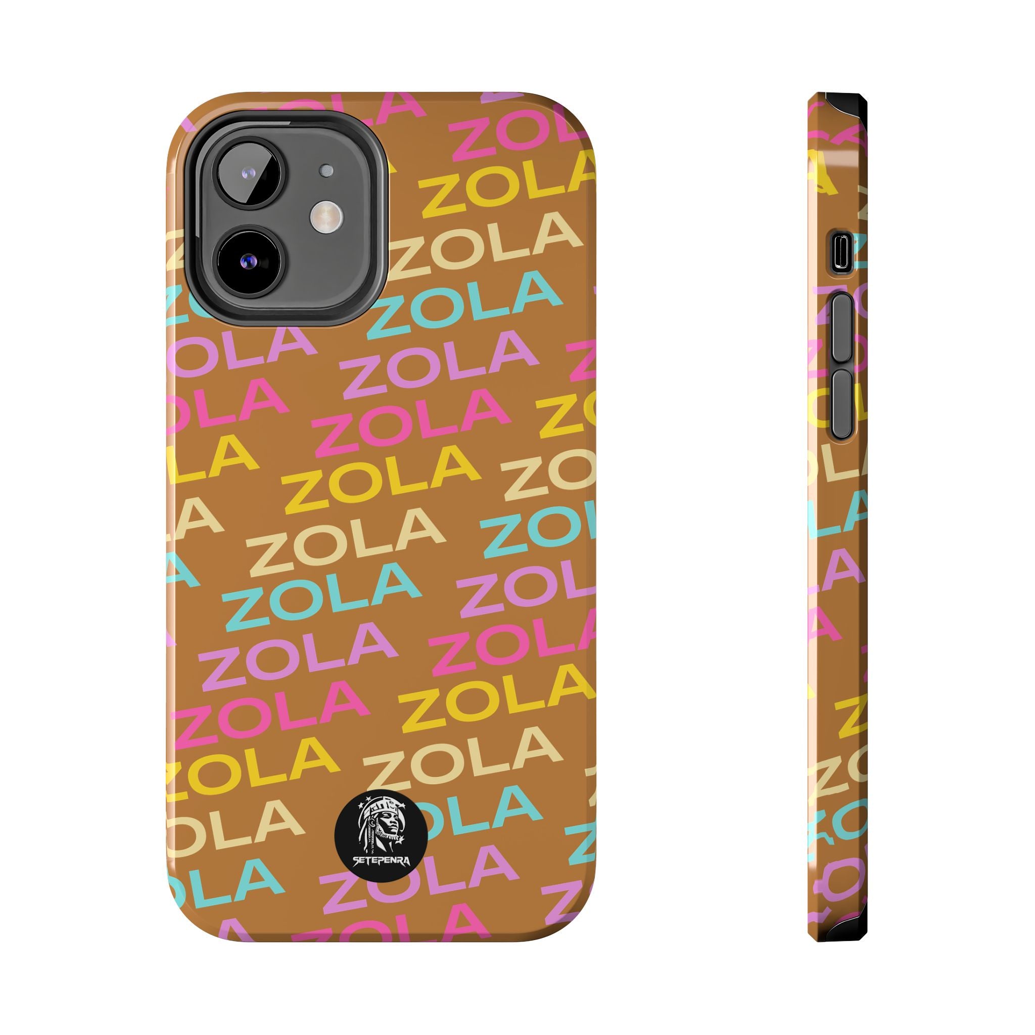 Zola Tough Phone Case (For iPhone, Galaxy & More) - Light Brown SETEPENRA Phone Case.