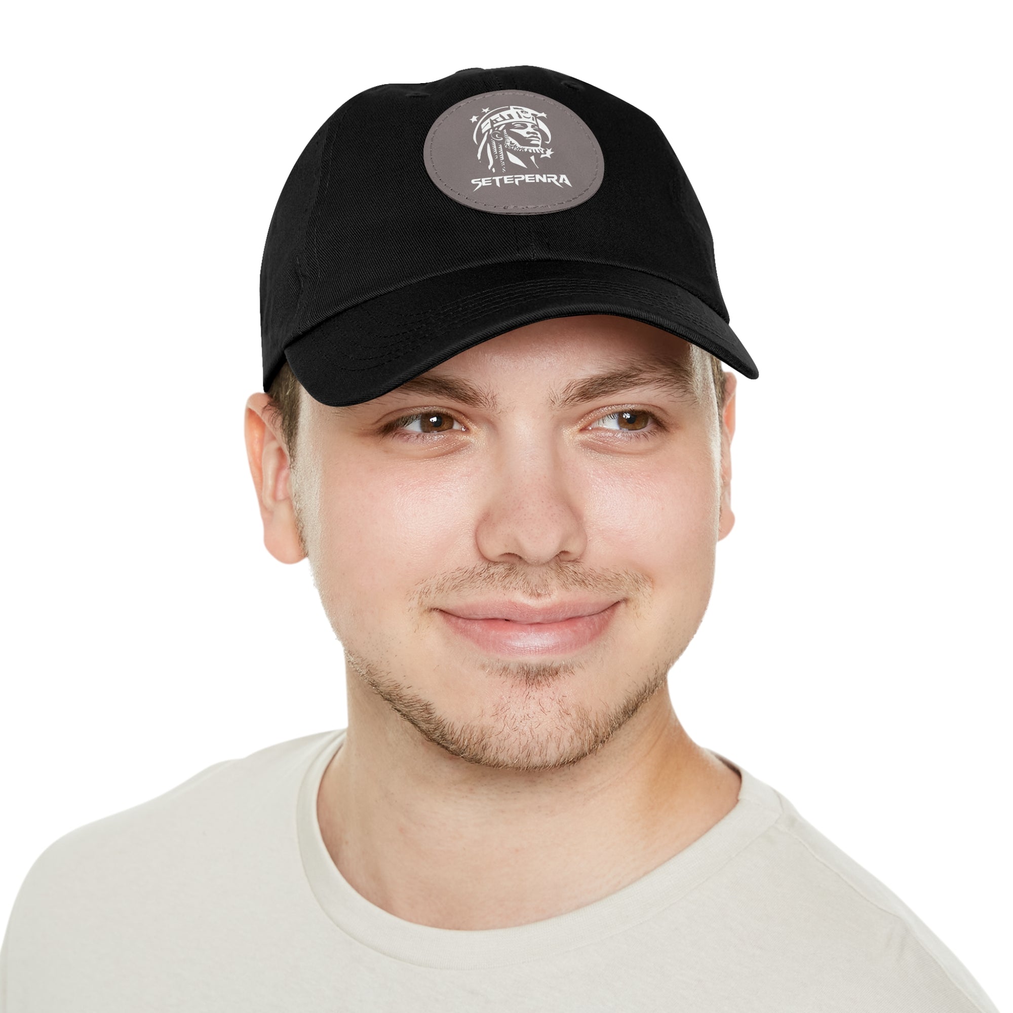 SETEPENRA Dad Hat with Leather Patch (Round)