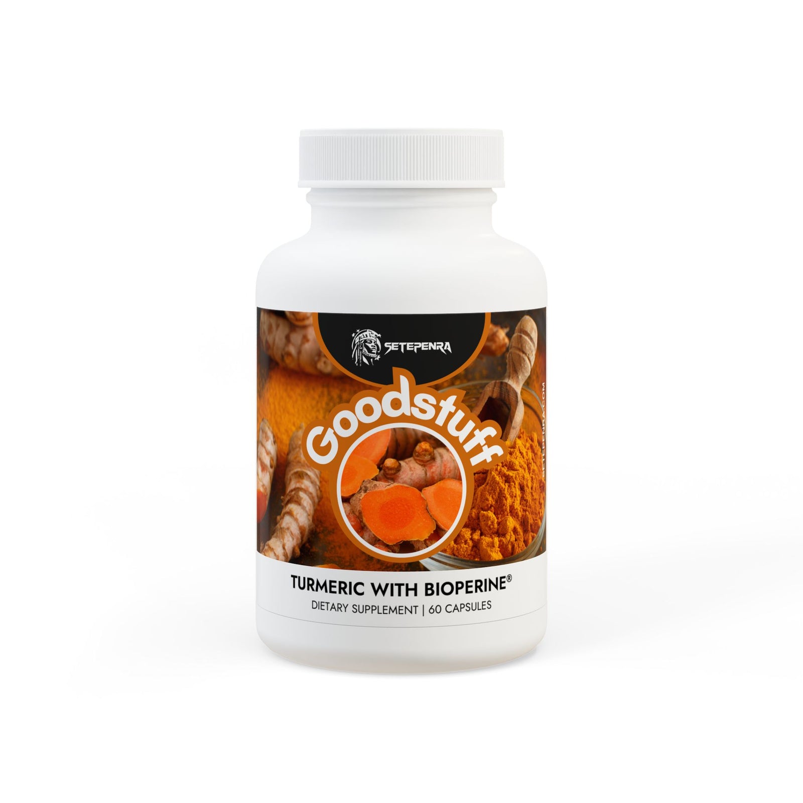 SETEPENRA Goodstuff Turmeric with BioPerine® (Black Pepper Fruit Extract) Supplement (60 Capsules) SETEPENRA Food Supplements.