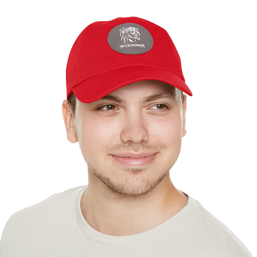 SETEPENRA Dad Hat with Leather Patch (Round)