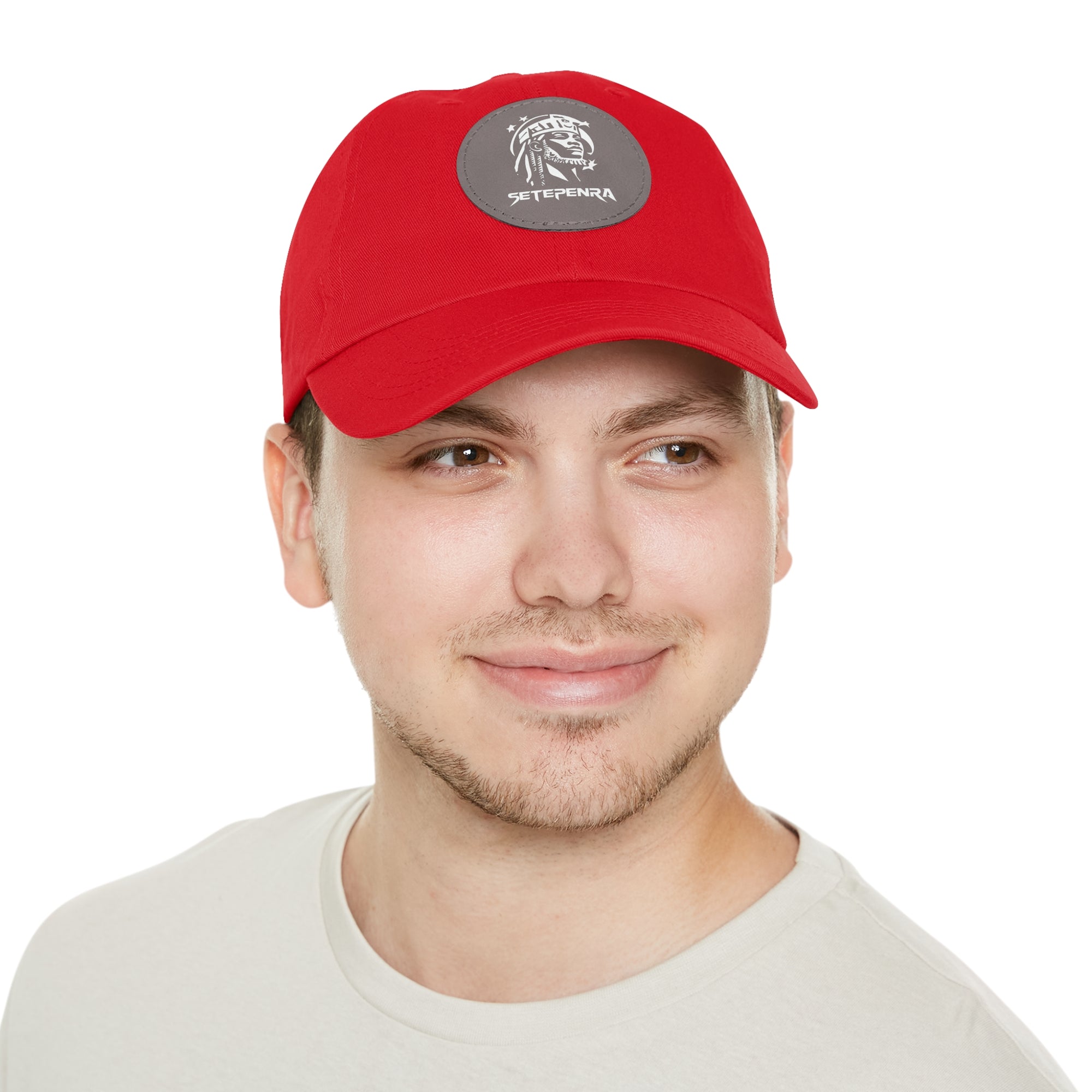 SETEPENRA Dad Hat with Leather Patch (Round)