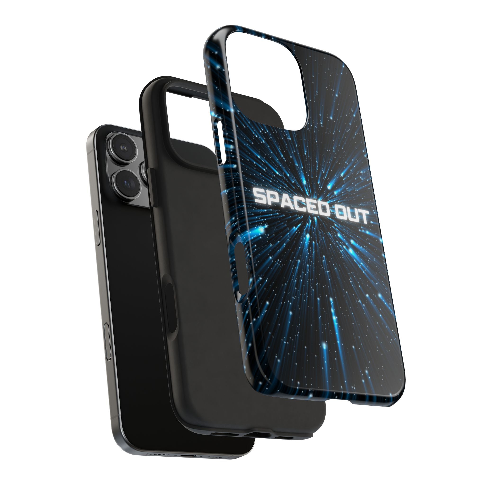 Spaced Out Tough Phone Case — Cosmic Space Warp Protective Cover