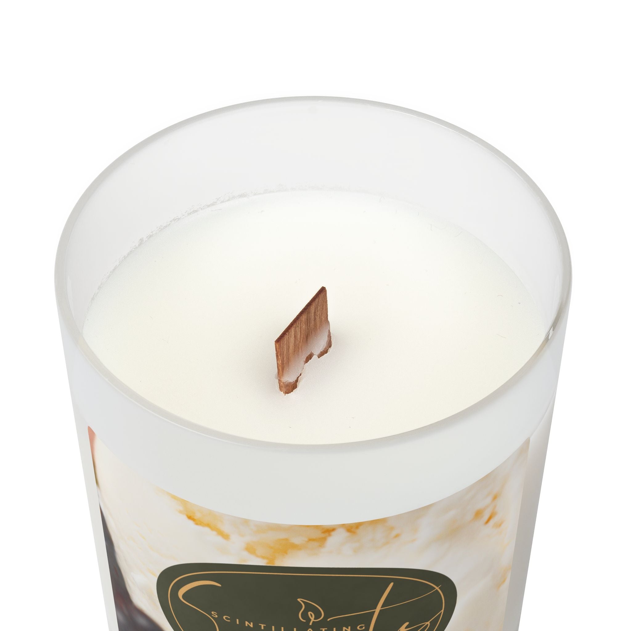 Scintillating Scents by SETEPENRA Frosted Glass Candle, 11oz