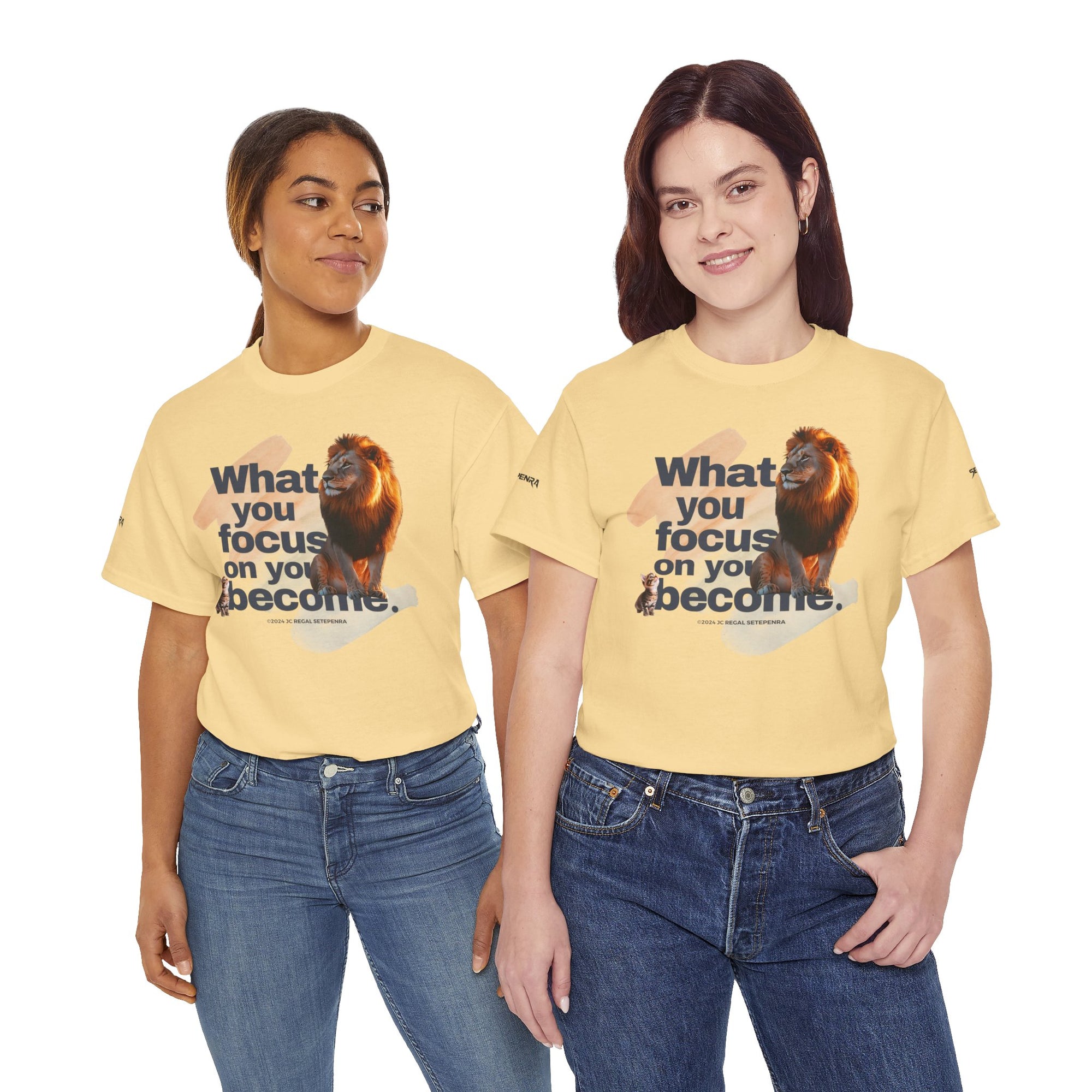 What You Focus On You Become Unisex Heavy Cotton Tee