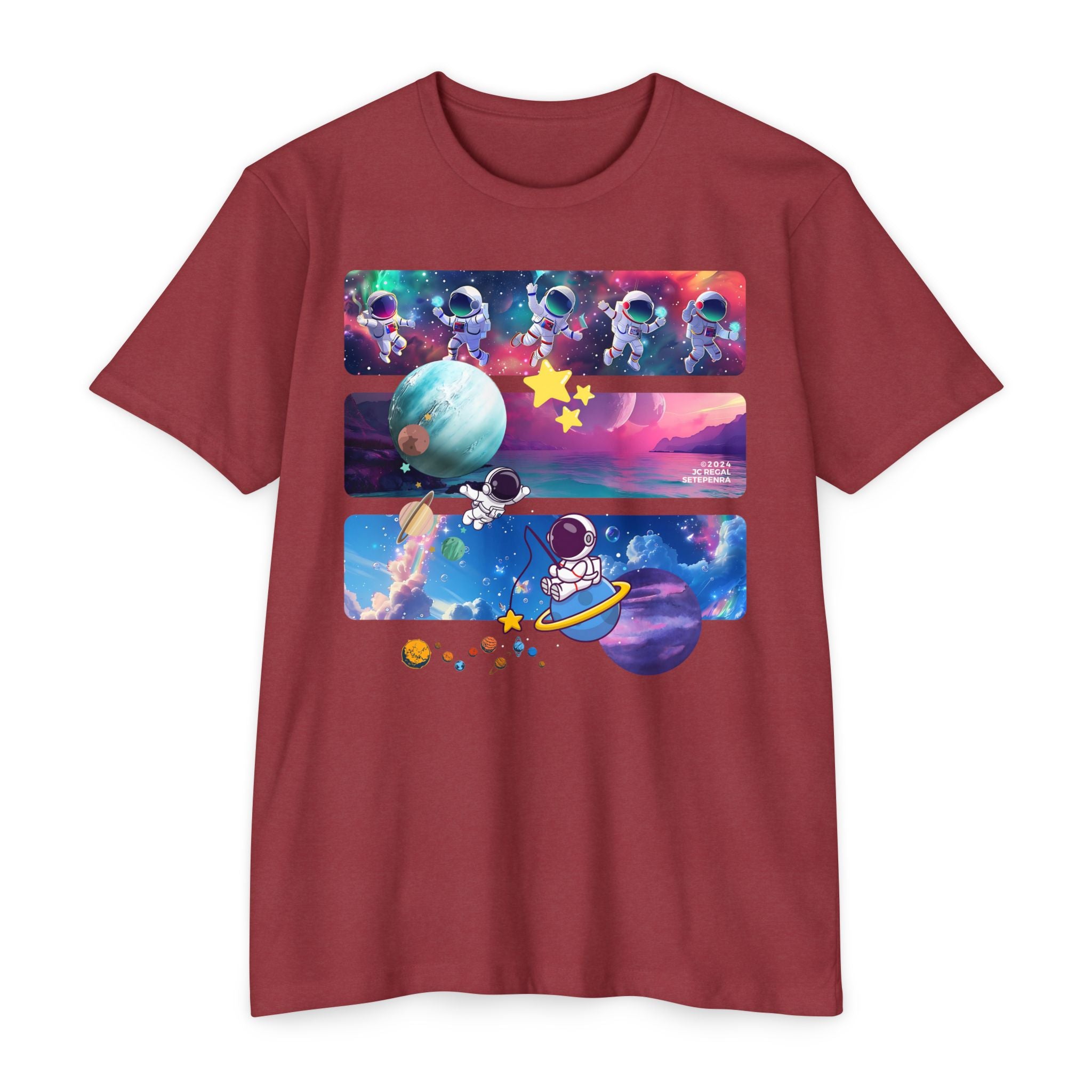 Astro Cosmo Unisex CVC Jersey T-shirt SETEPENRA T-Shirt.