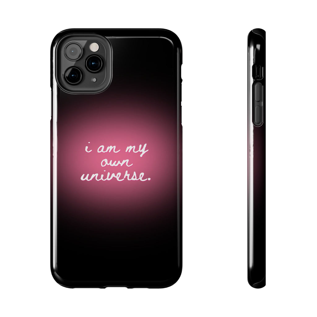 I Am My Own Universe — Pink Glow Protective Cover Tough Phone Case