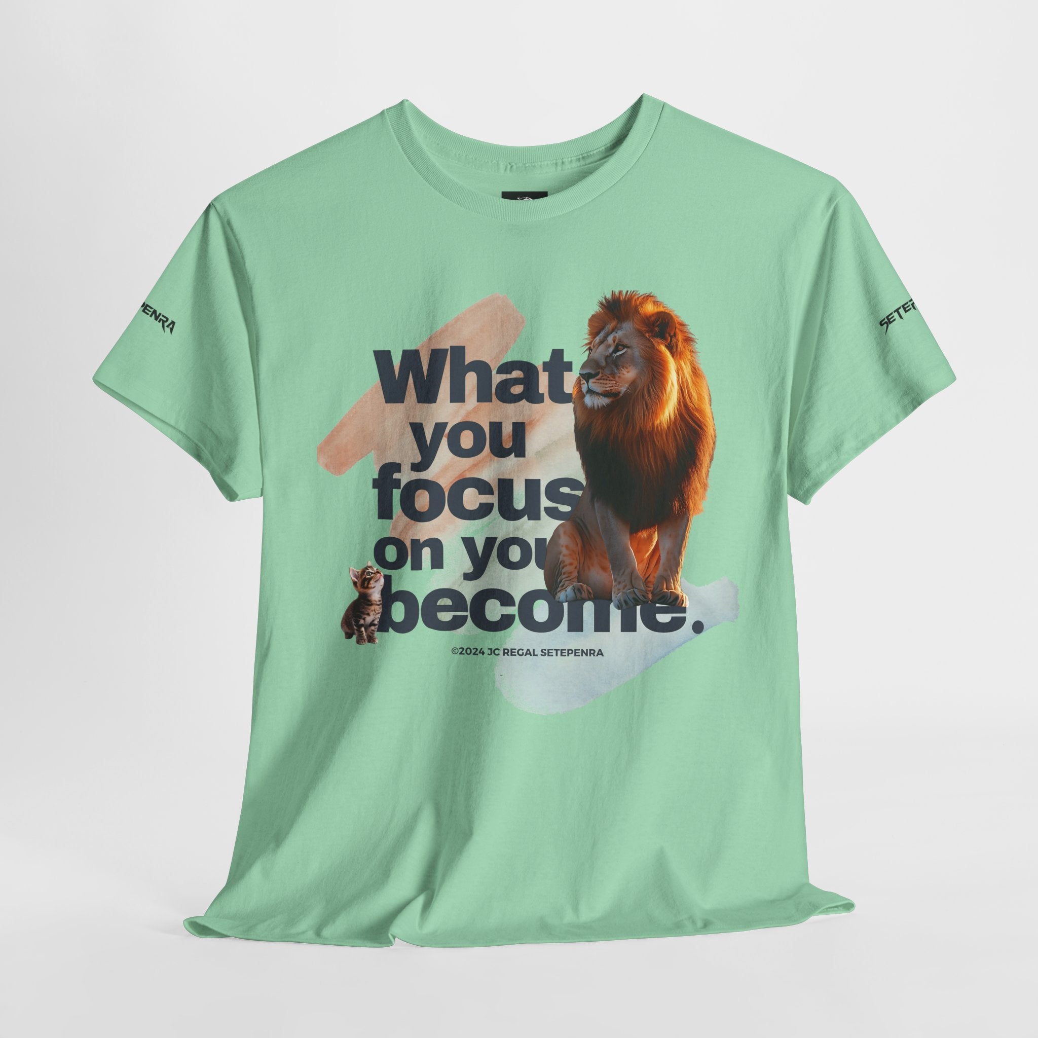 What You Focus On You Become Unisex Heavy Cotton Tee